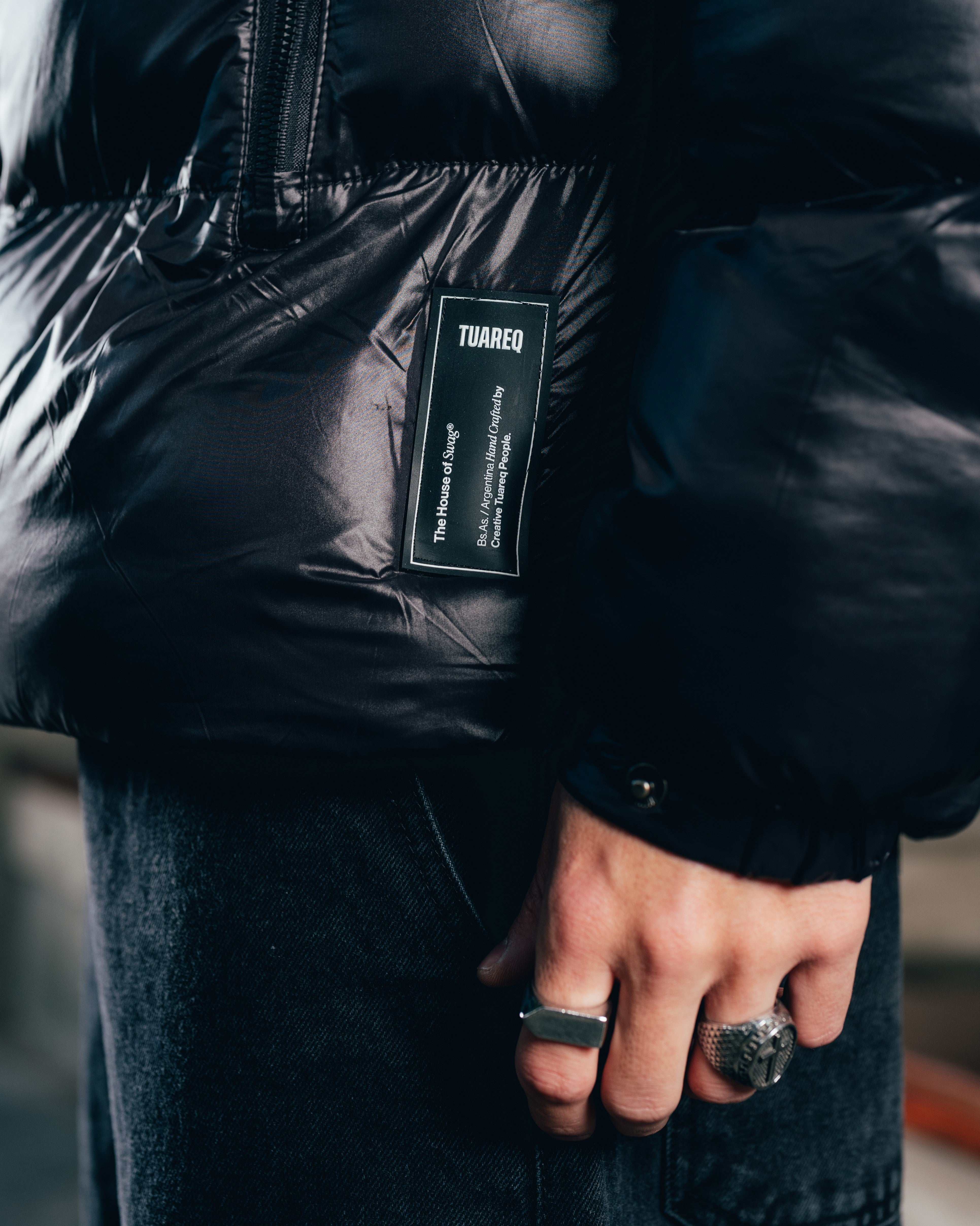 CAMPERA PUFFER [ WARRIOR ] OIL BLACK