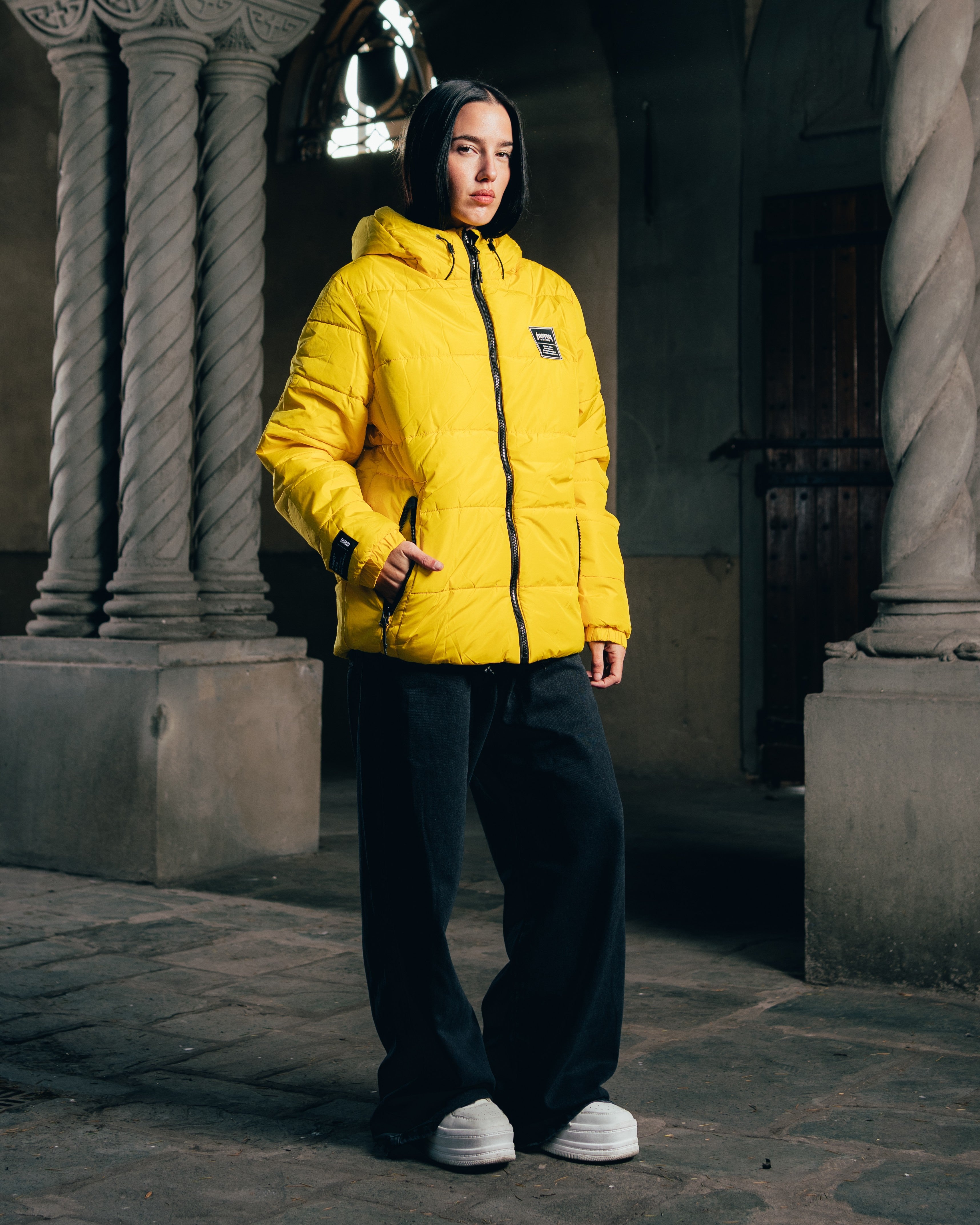 CAMPERA PUFFER [ WARRIOR ] YELLOW