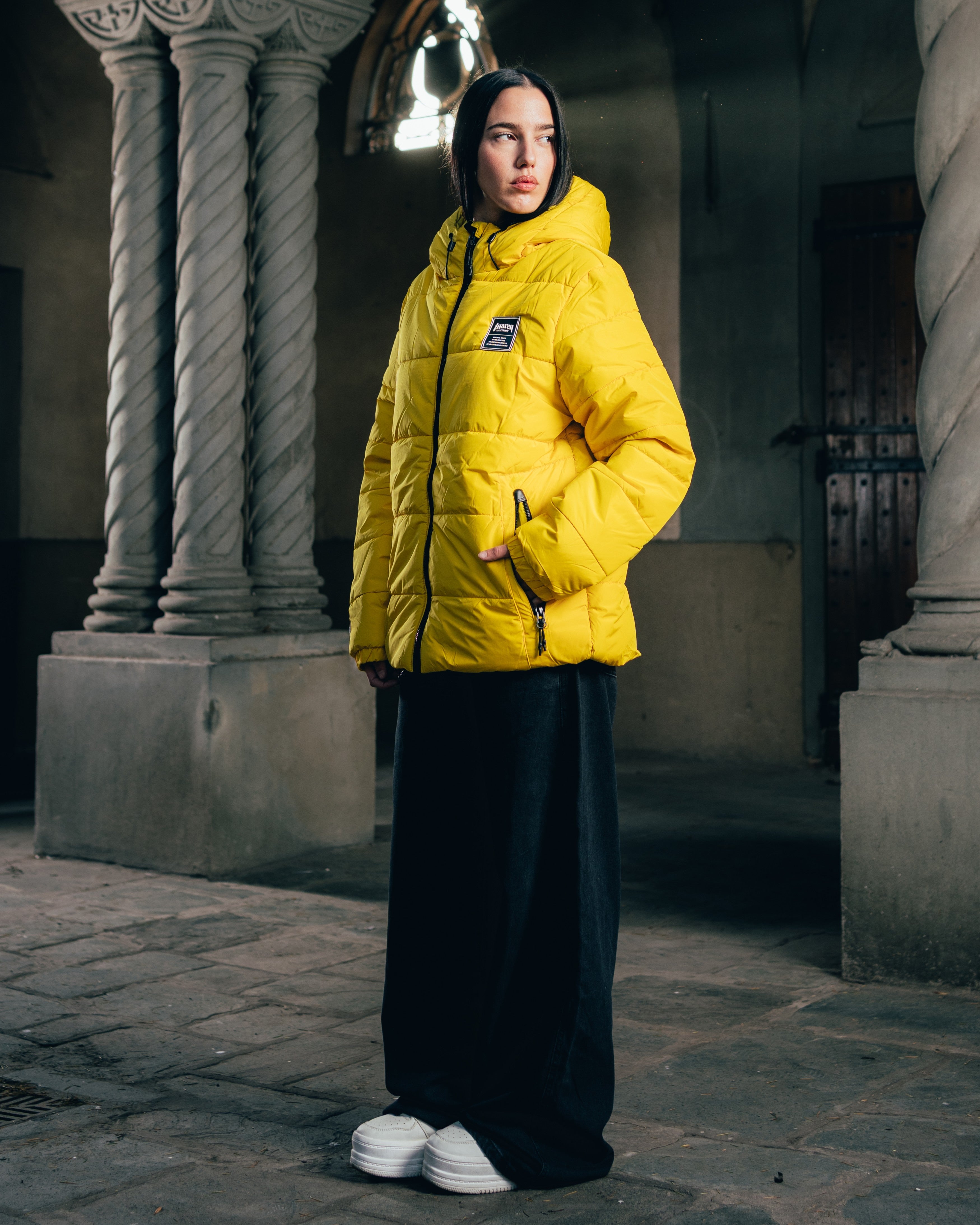 CAMPERA PUFFER [ WARRIOR ] YELLOW