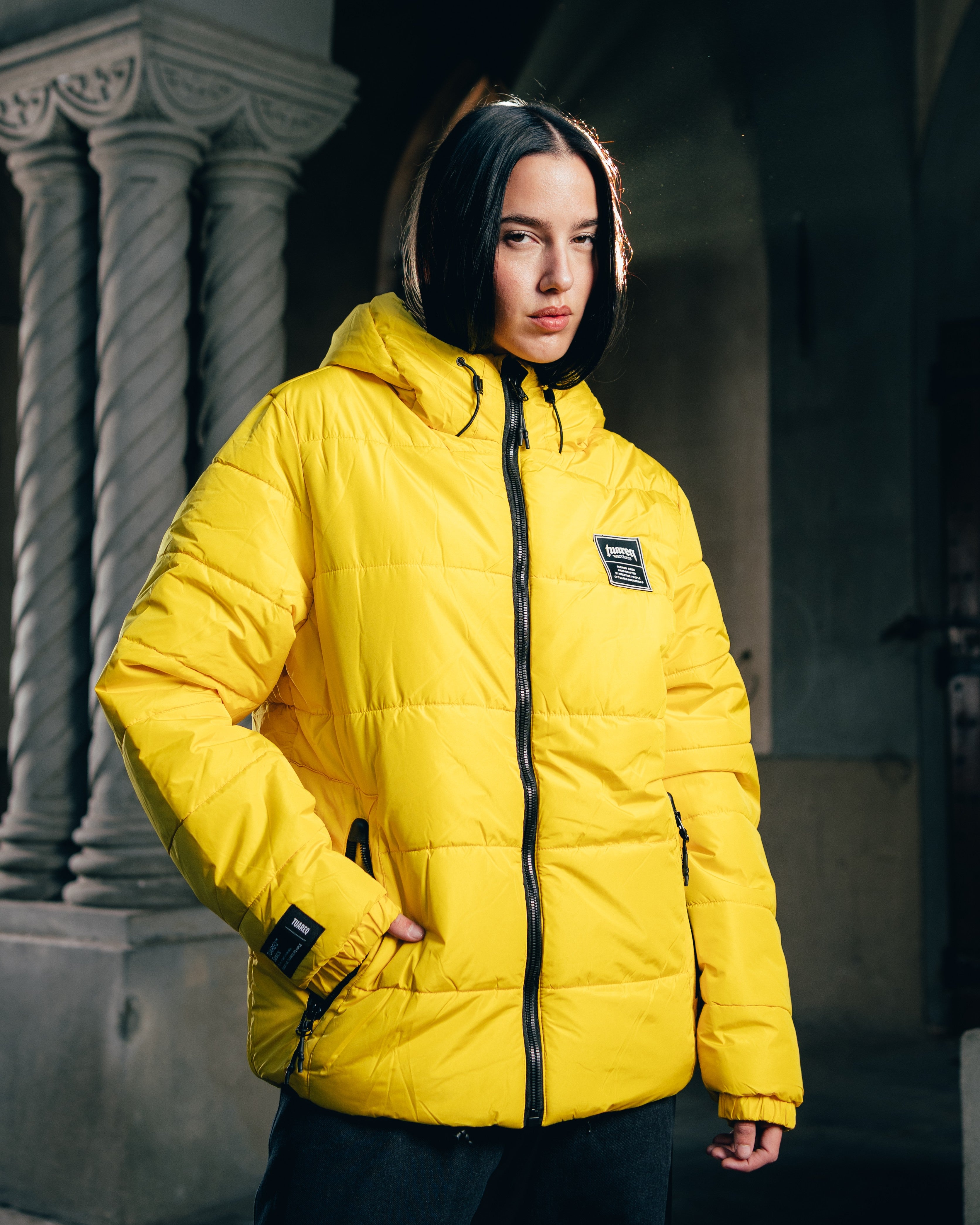 CAMPERA PUFFER [ WARRIOR ] YELLOW