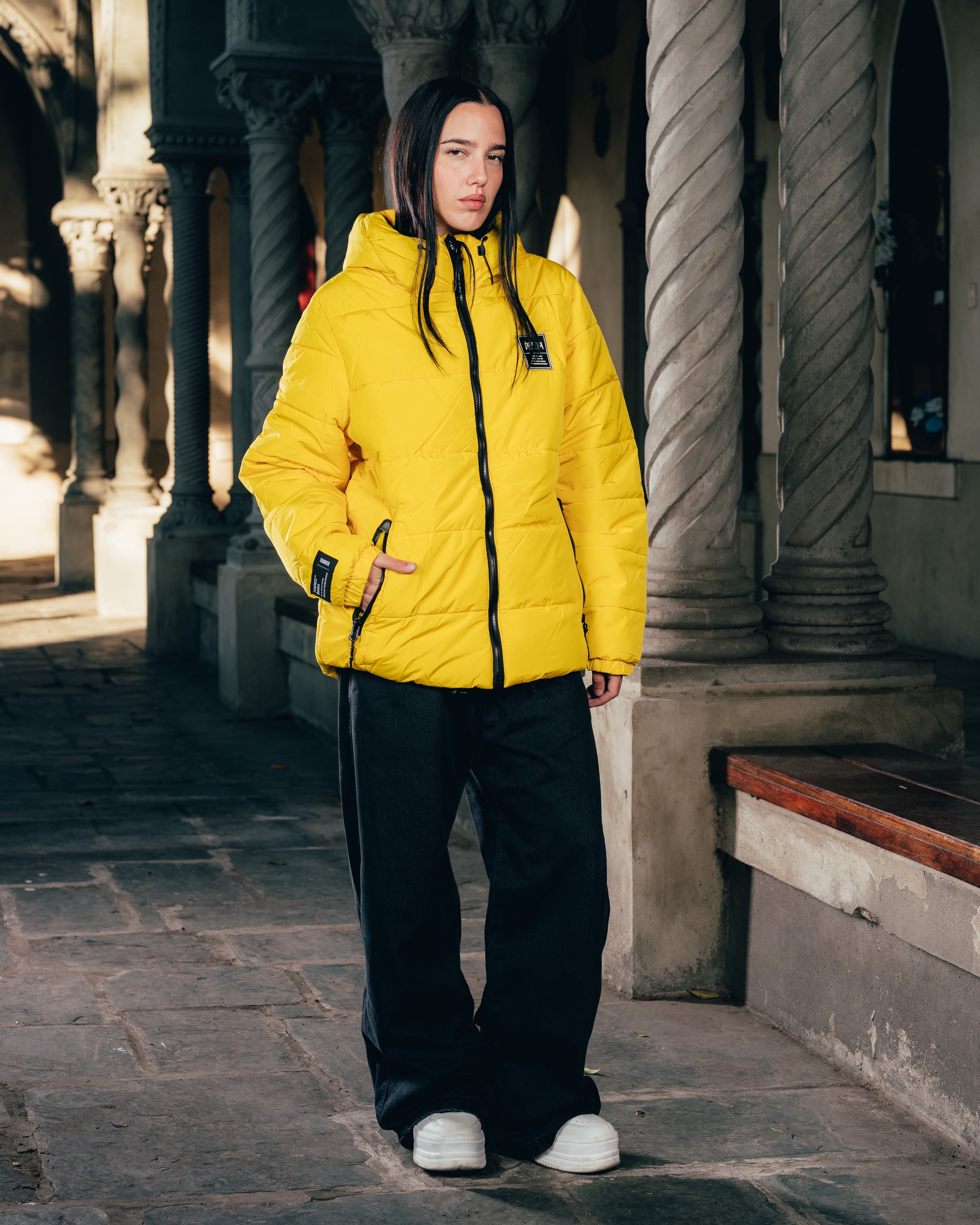 CAMPERA PUFFER [ WARRIOR ] YELLOW