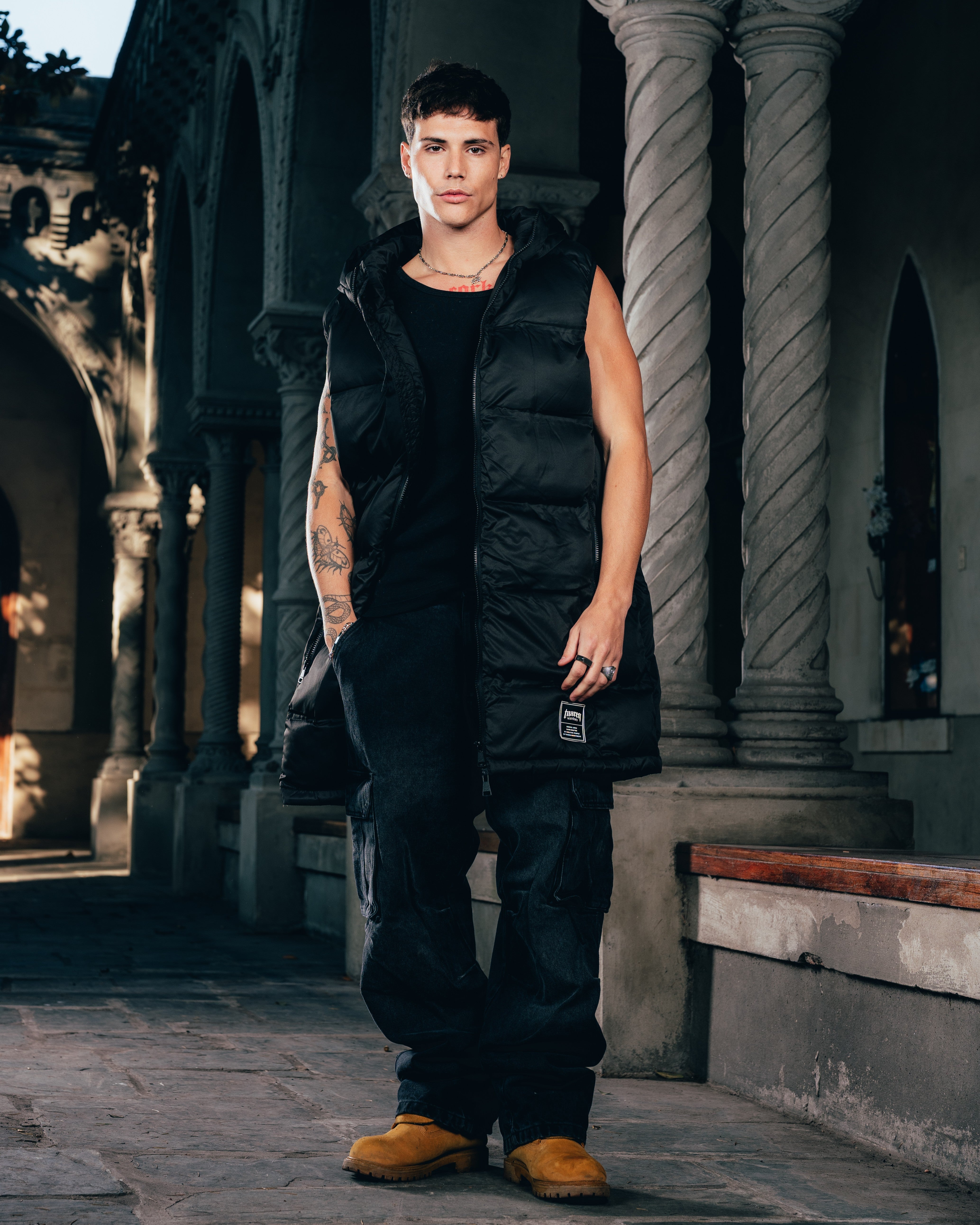 CHALECO PUFFER [ WARRIOR ] BLACK