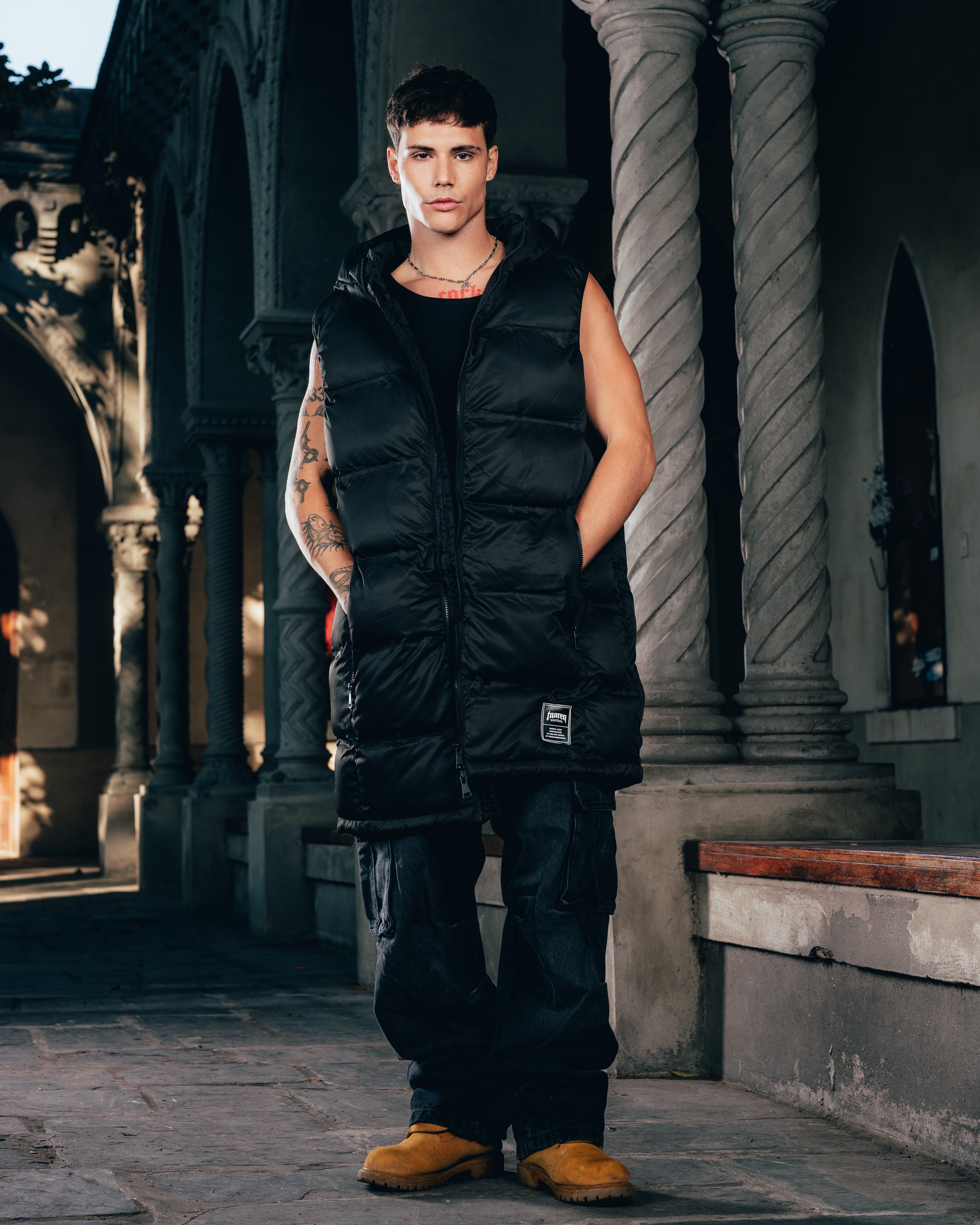 CHALECO PUFFER [ WARRIOR ] BLACK