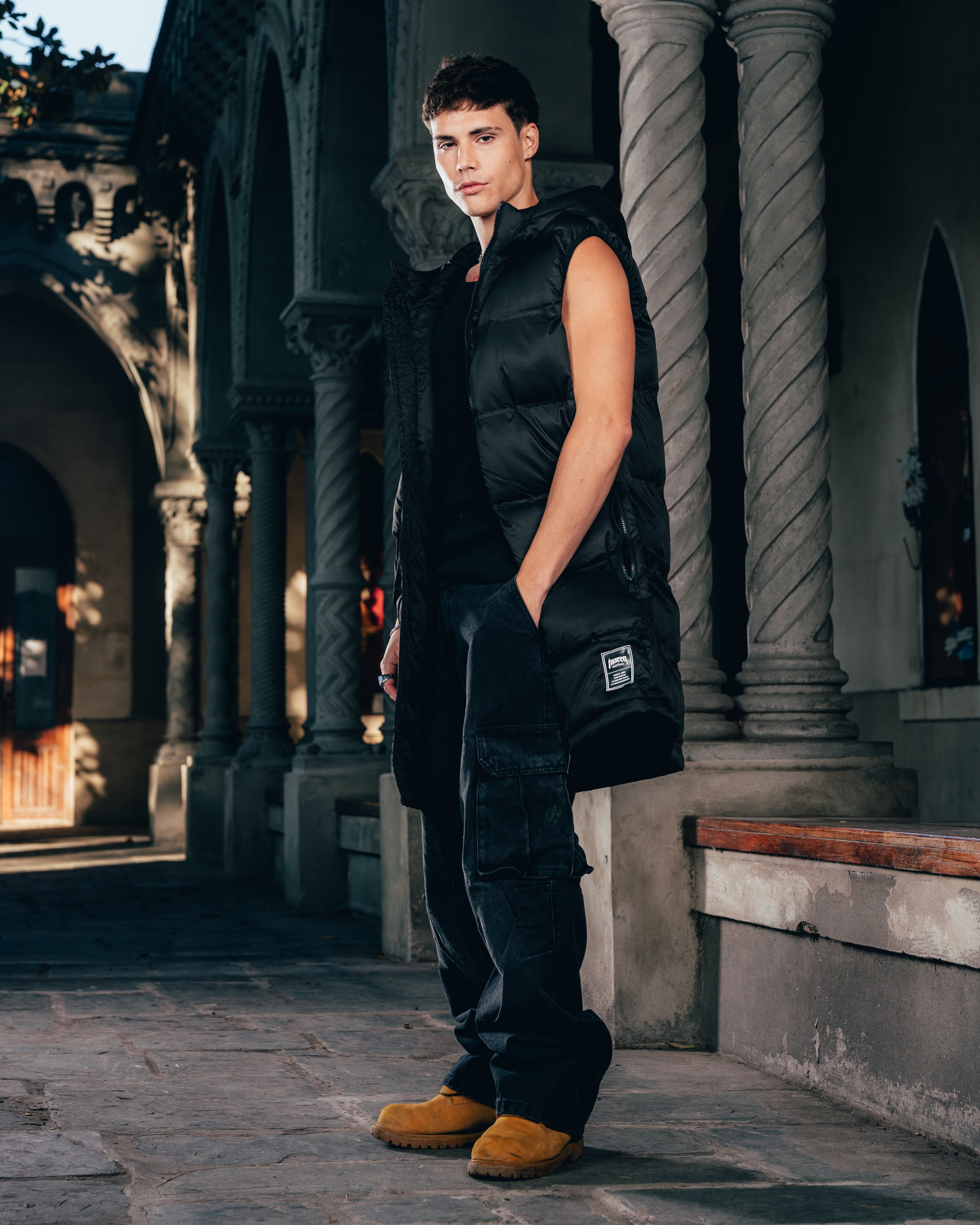 CHALECO PUFFER [ WARRIOR ] BLACK
