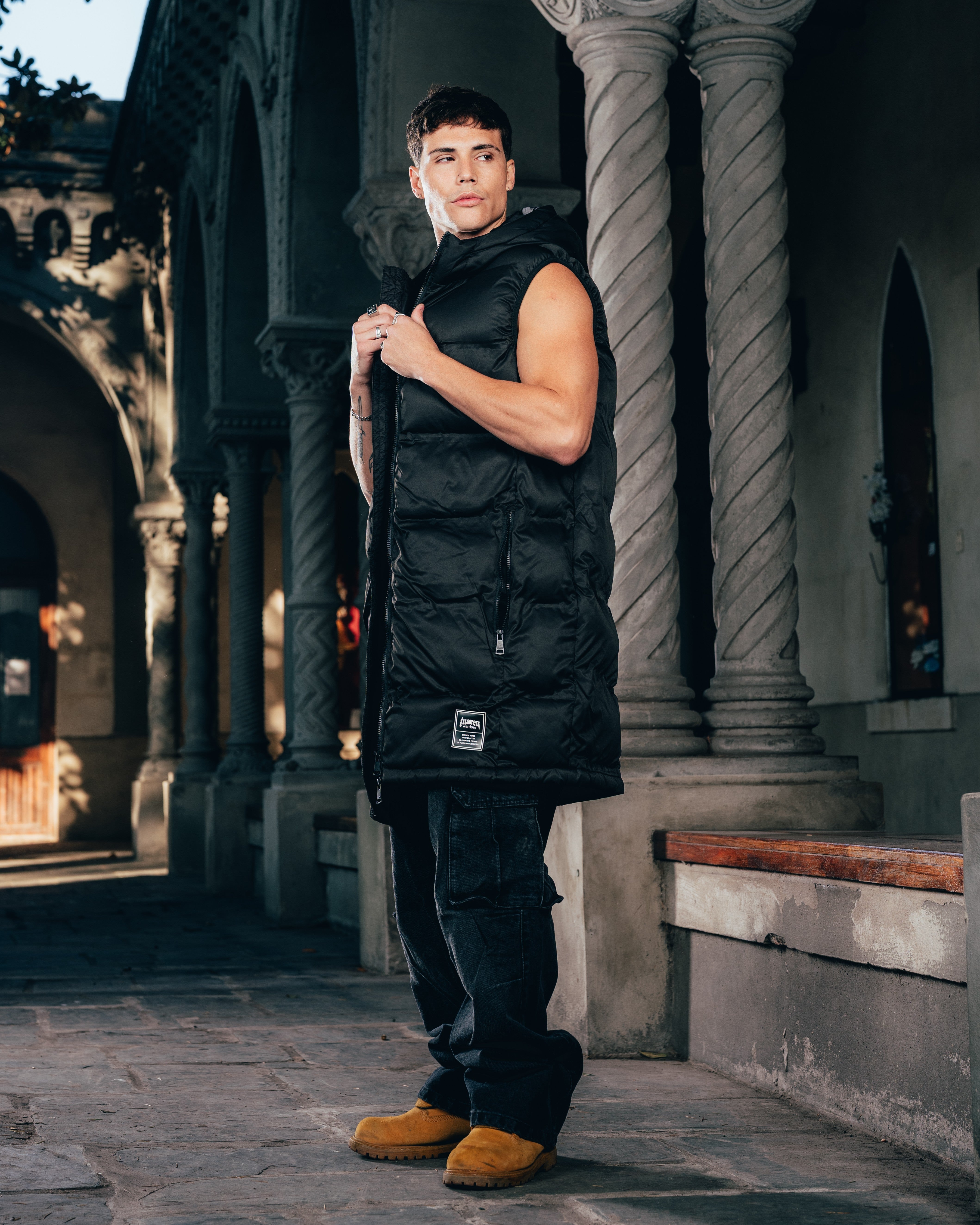 CHALECO PUFFER [ WARRIOR ] BLACK