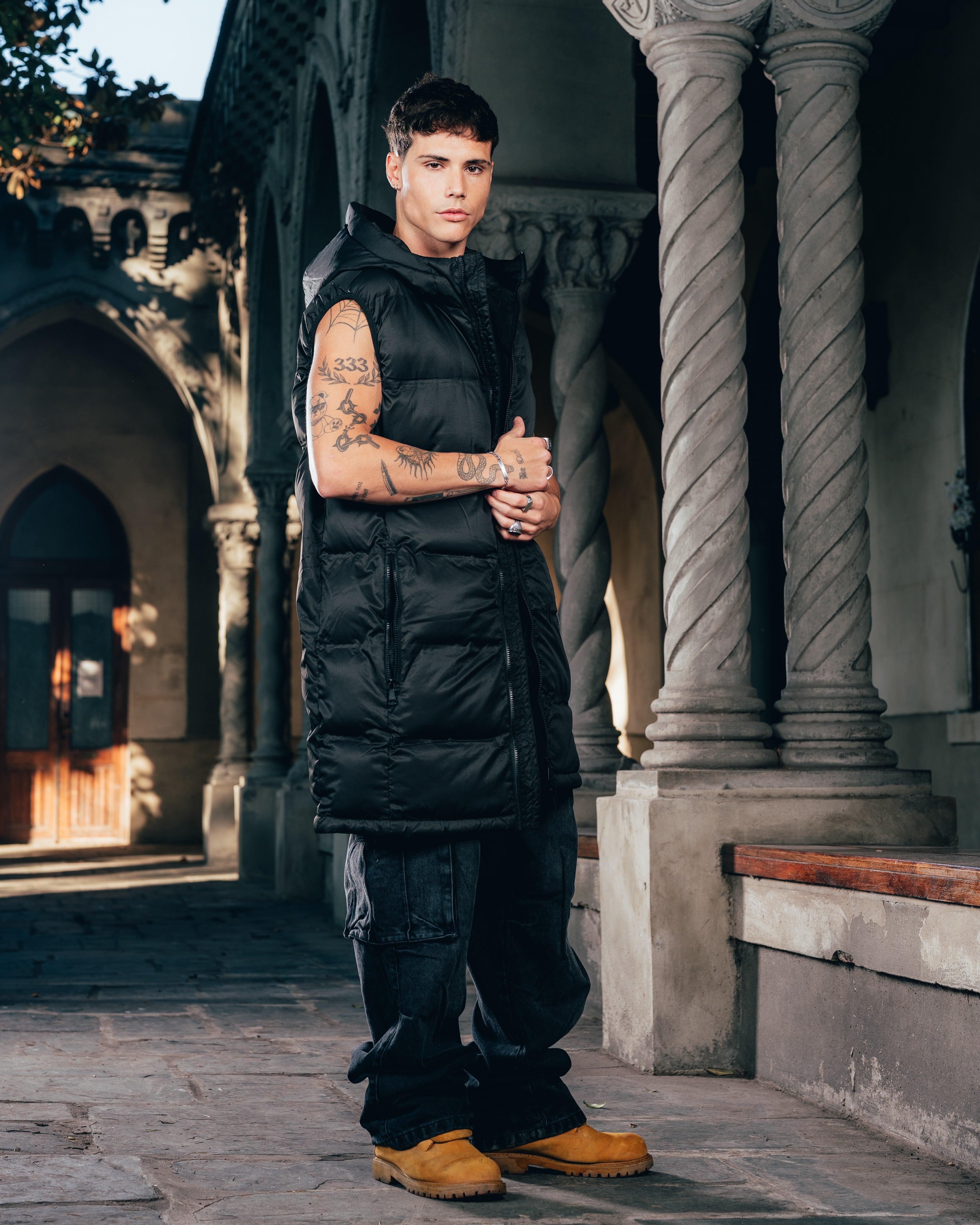 CHALECO PUFFER [ WARRIOR ] BLACK