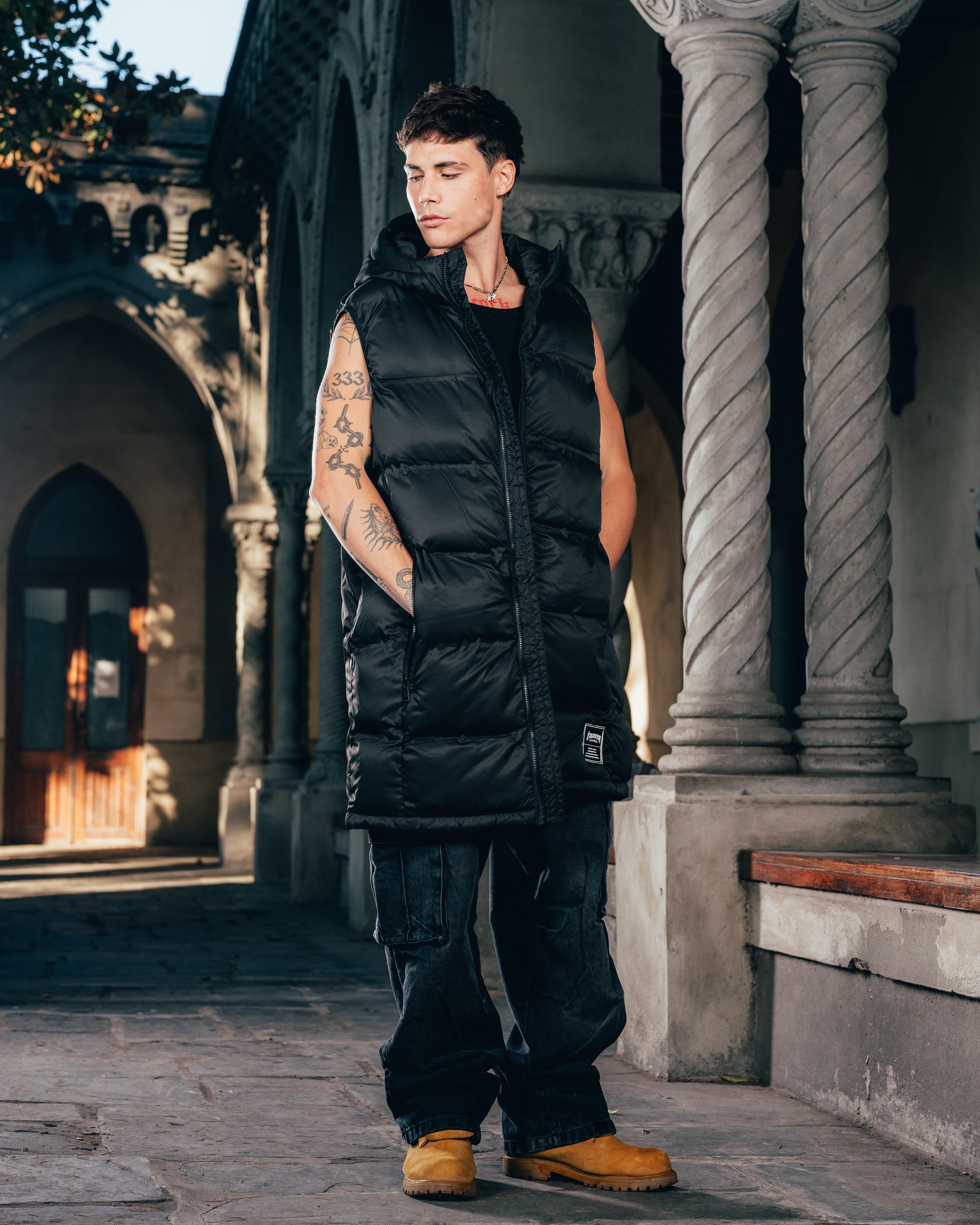 CHALECO PUFFER [ WARRIOR ] BLACK