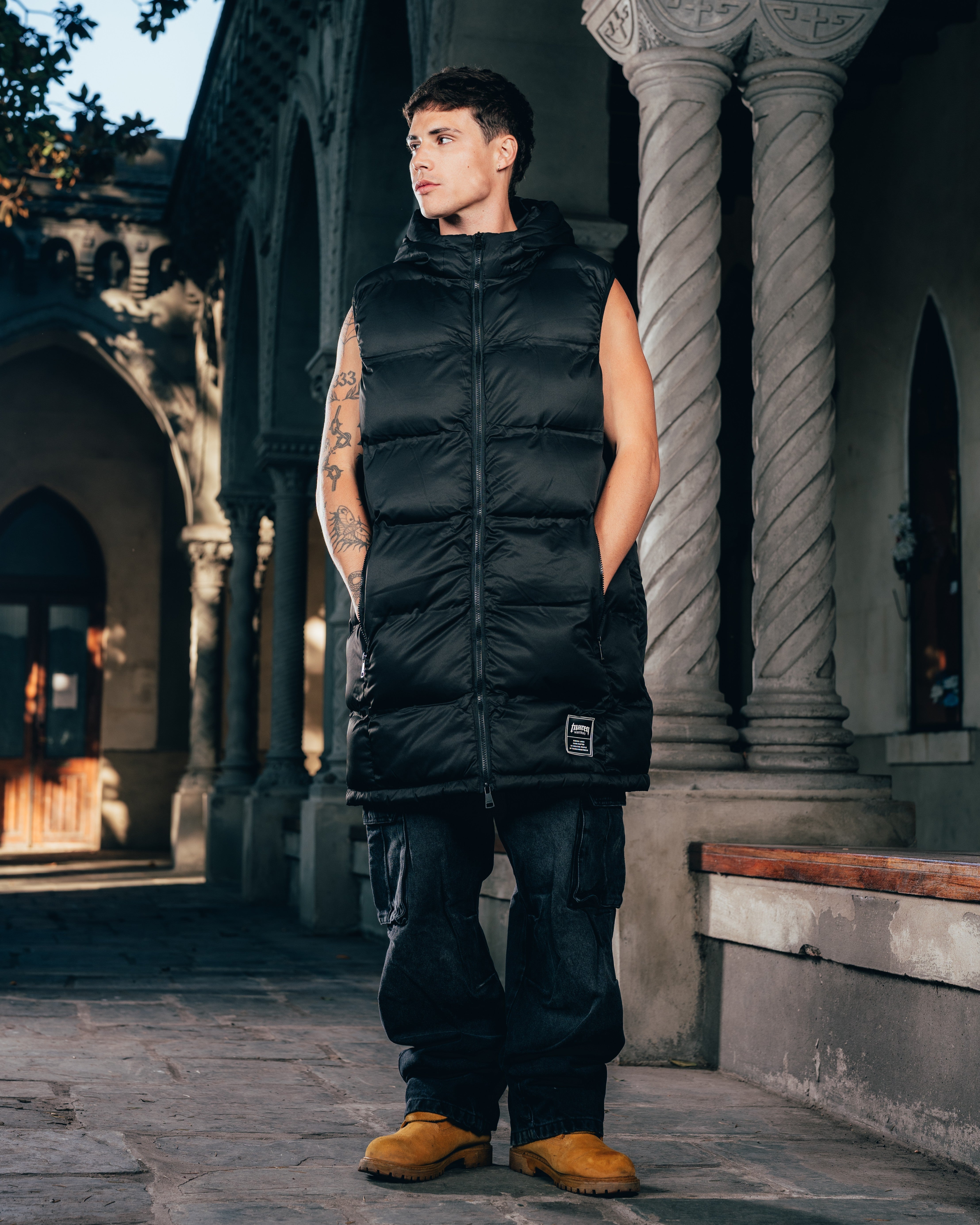 CHALECO PUFFER [ WARRIOR ] BLACK