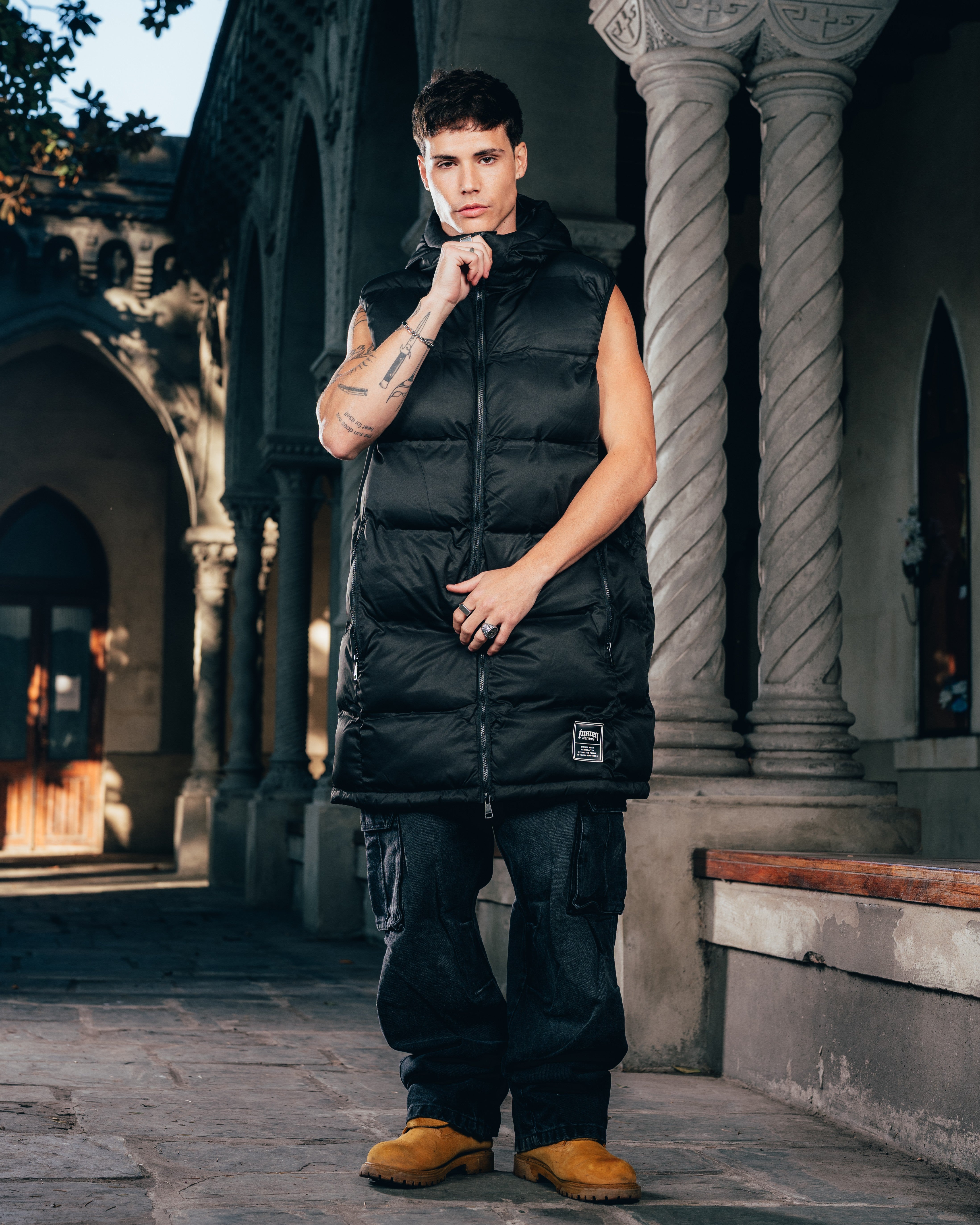 CHALECO PUFFER [ WARRIOR ] BLACK