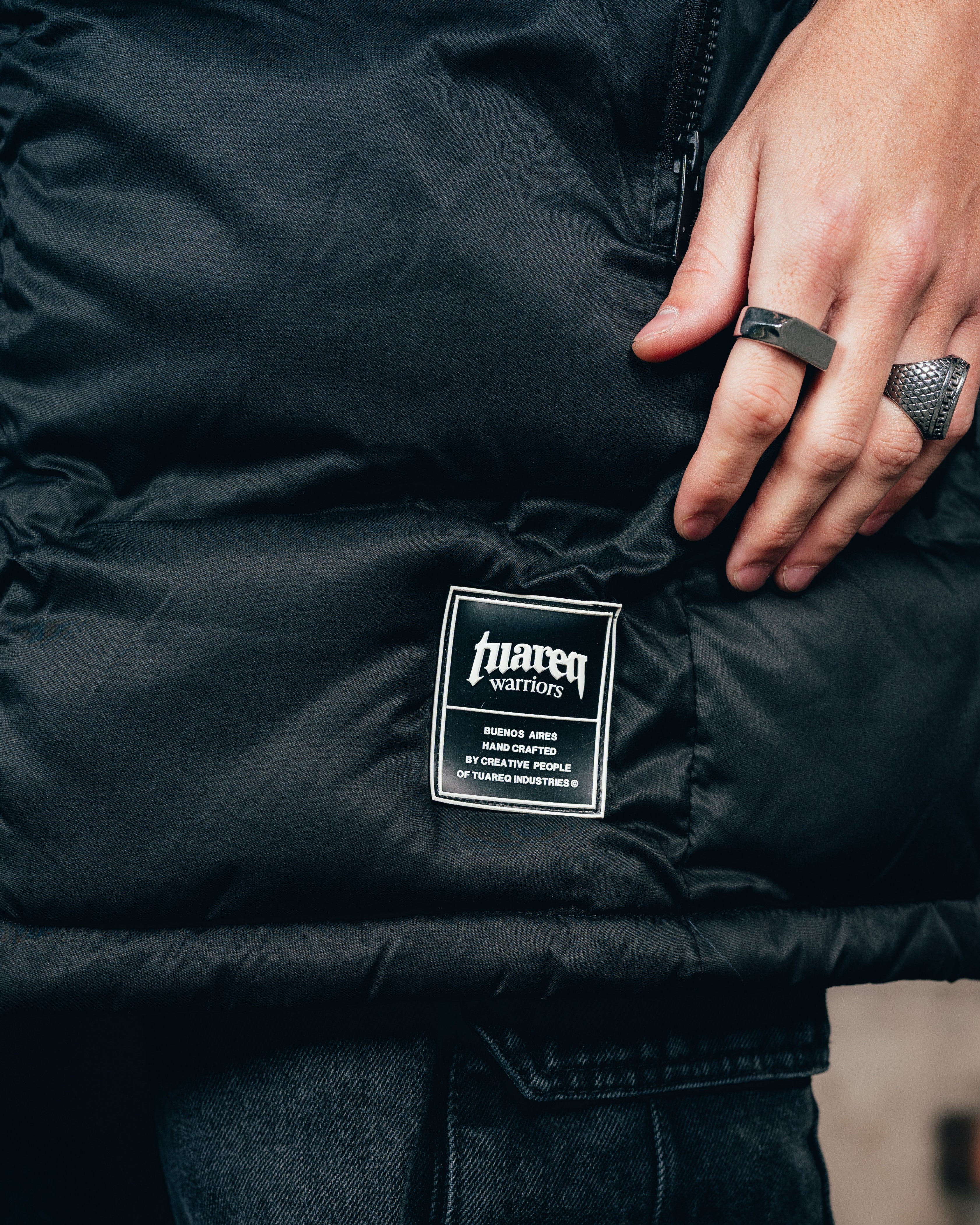 CHALECO PUFFER [ WARRIOR ] BLACK