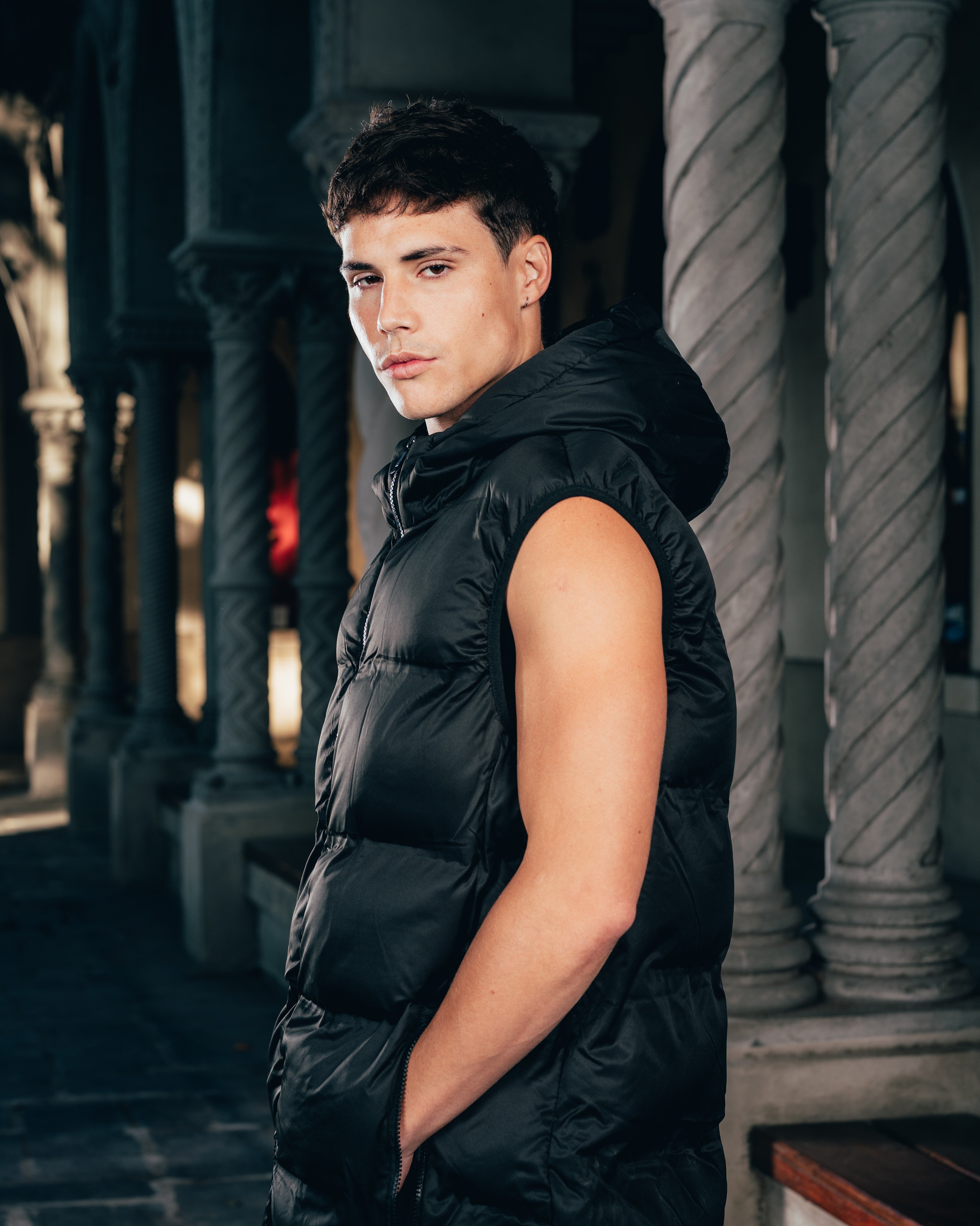 CHALECO PUFFER [ WARRIOR ] BLACK