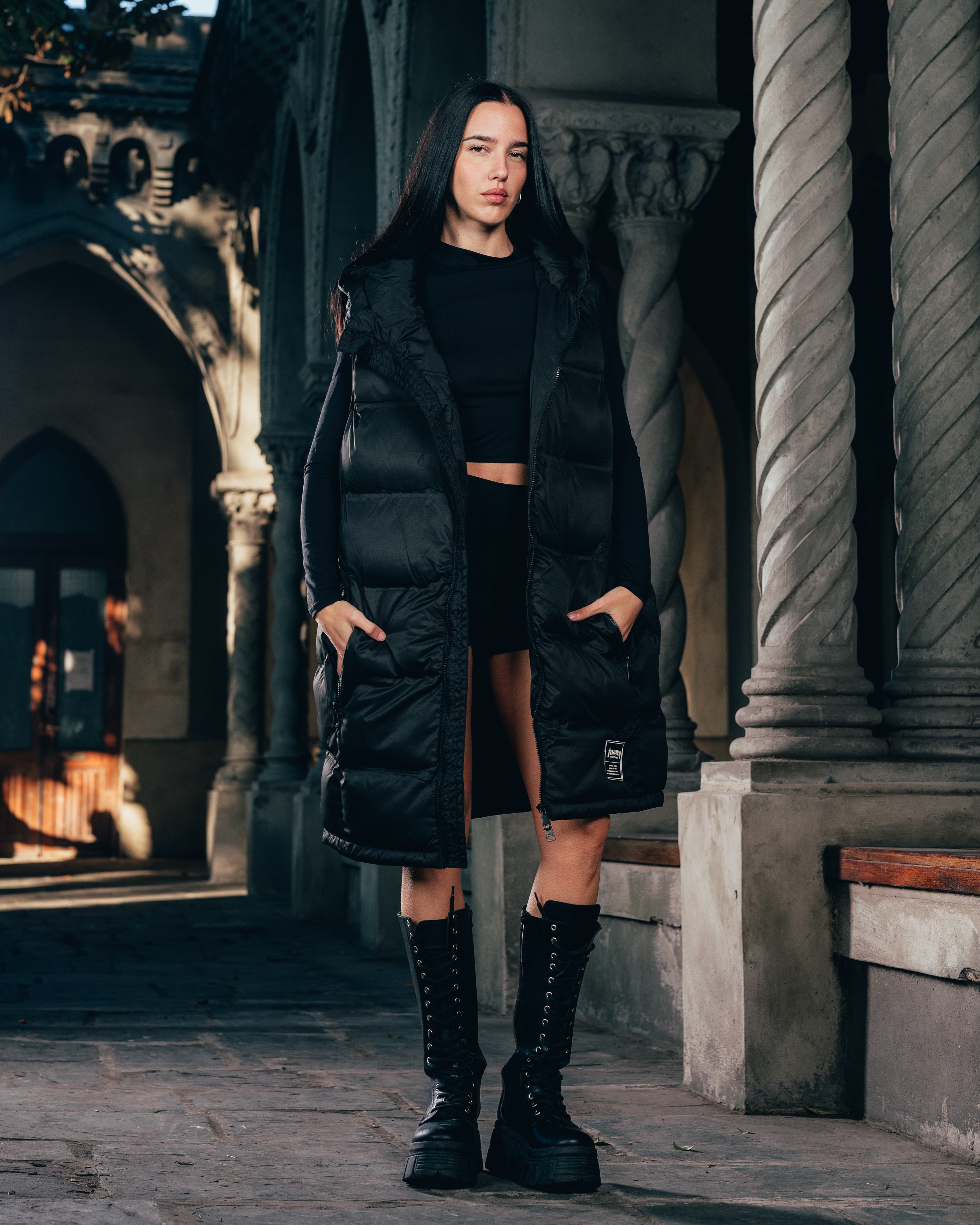 CHALECO PUFFER [ WARRIOR ] BLACK