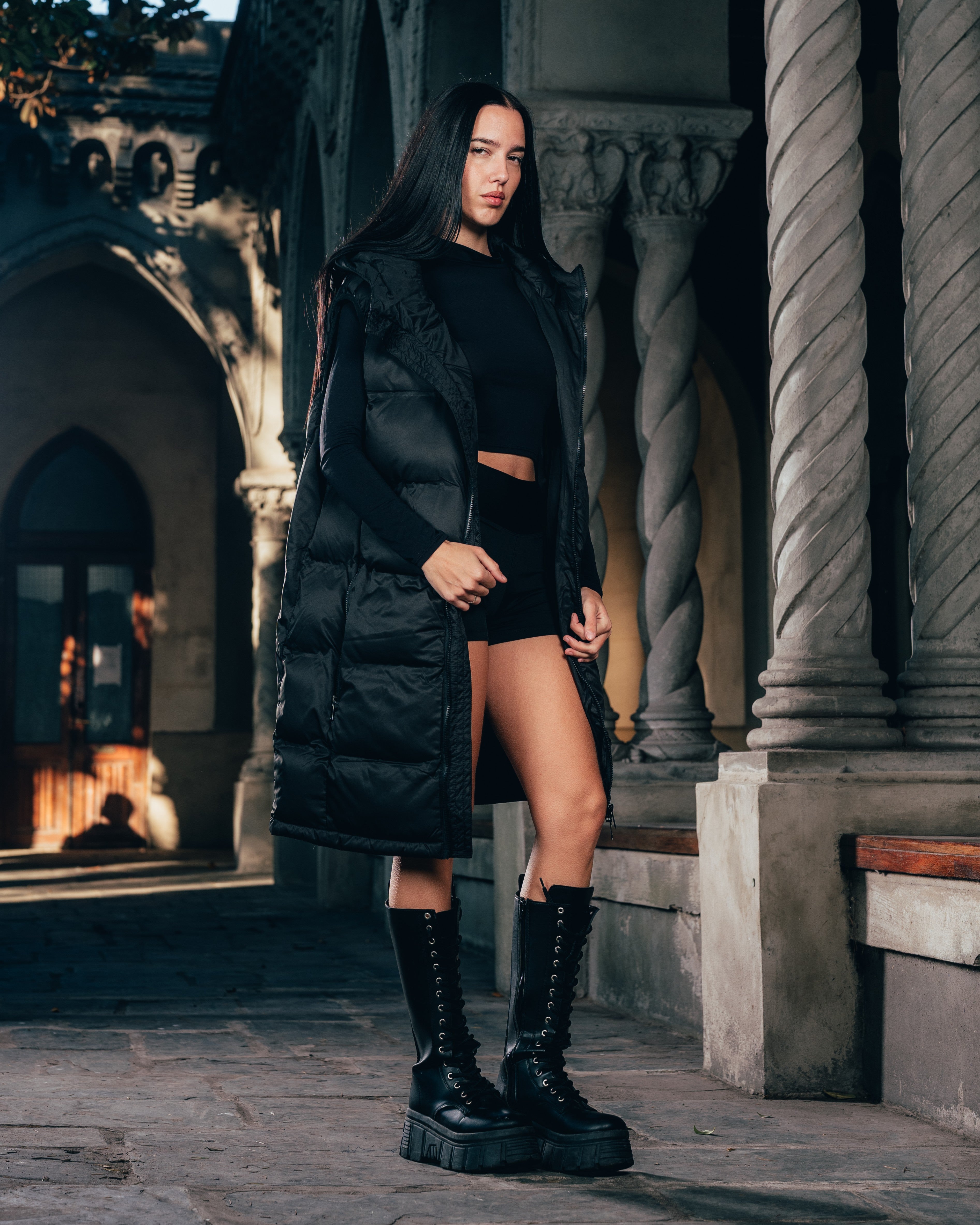 CHALECO PUFFER [ WARRIOR ] BLACK