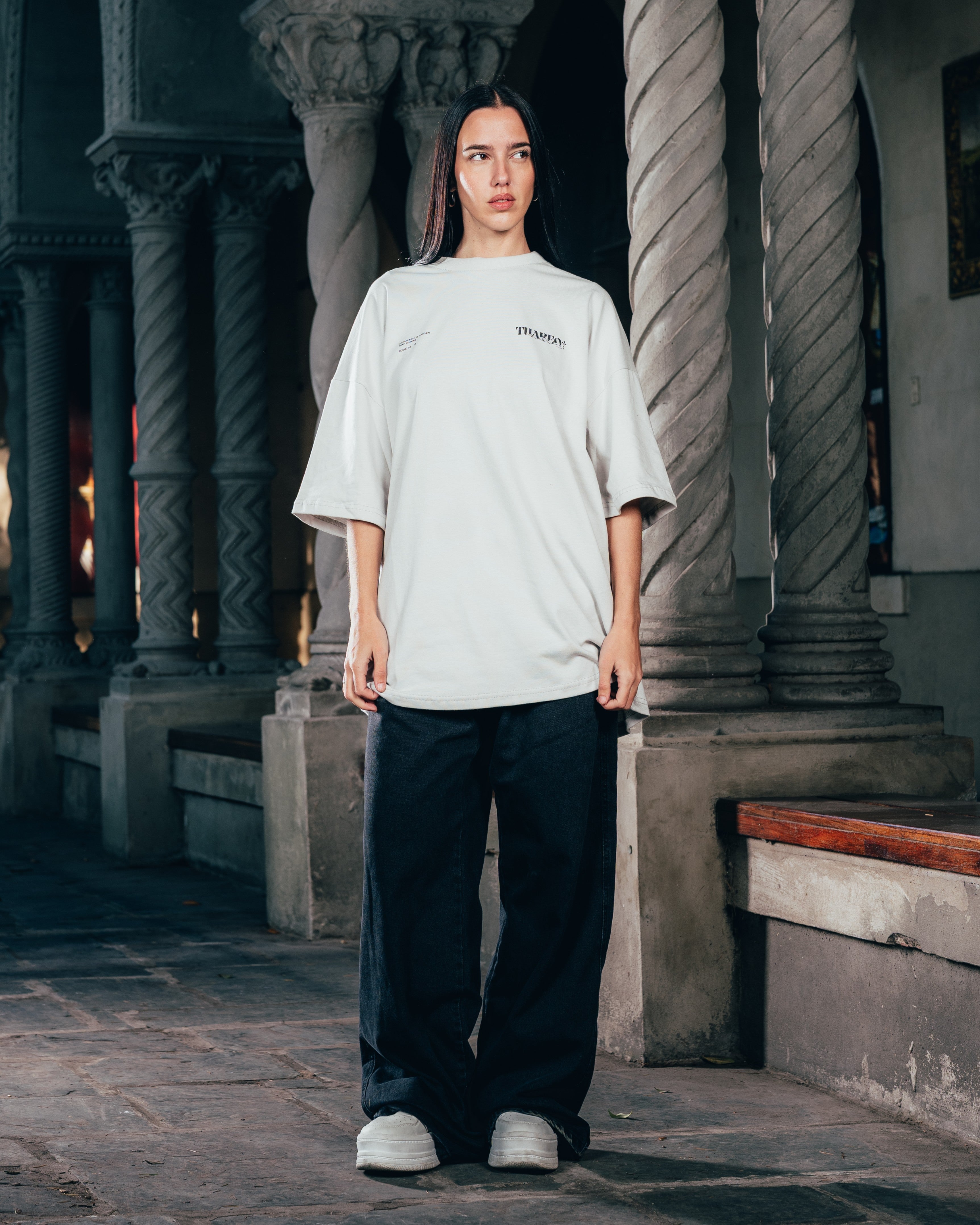 REMERA OVERSIZED [ WARRIOR ] SNAKE GREY
