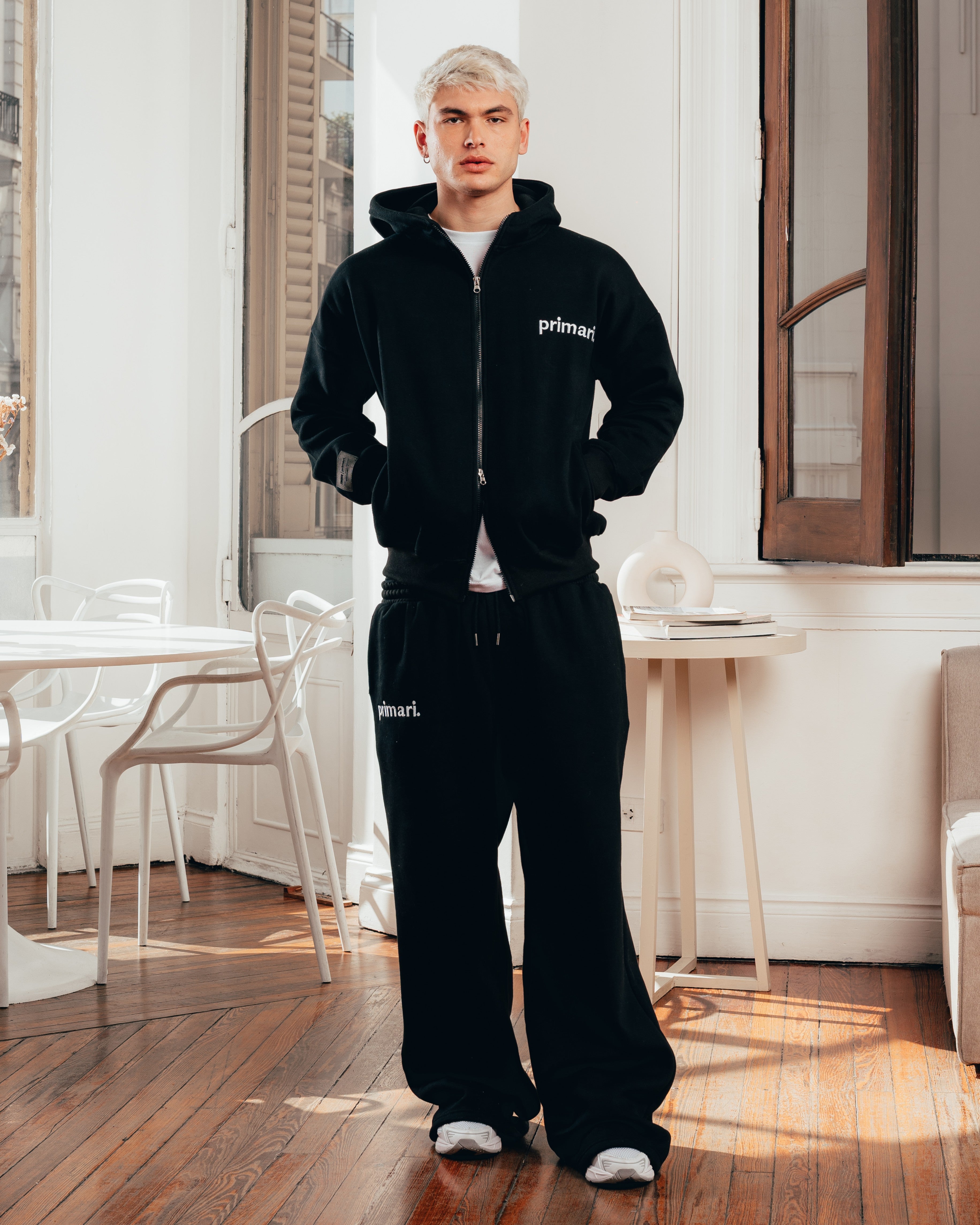 CAMPERA PESADA DOBLE CIERRE [ PRIMARI ] BLACK