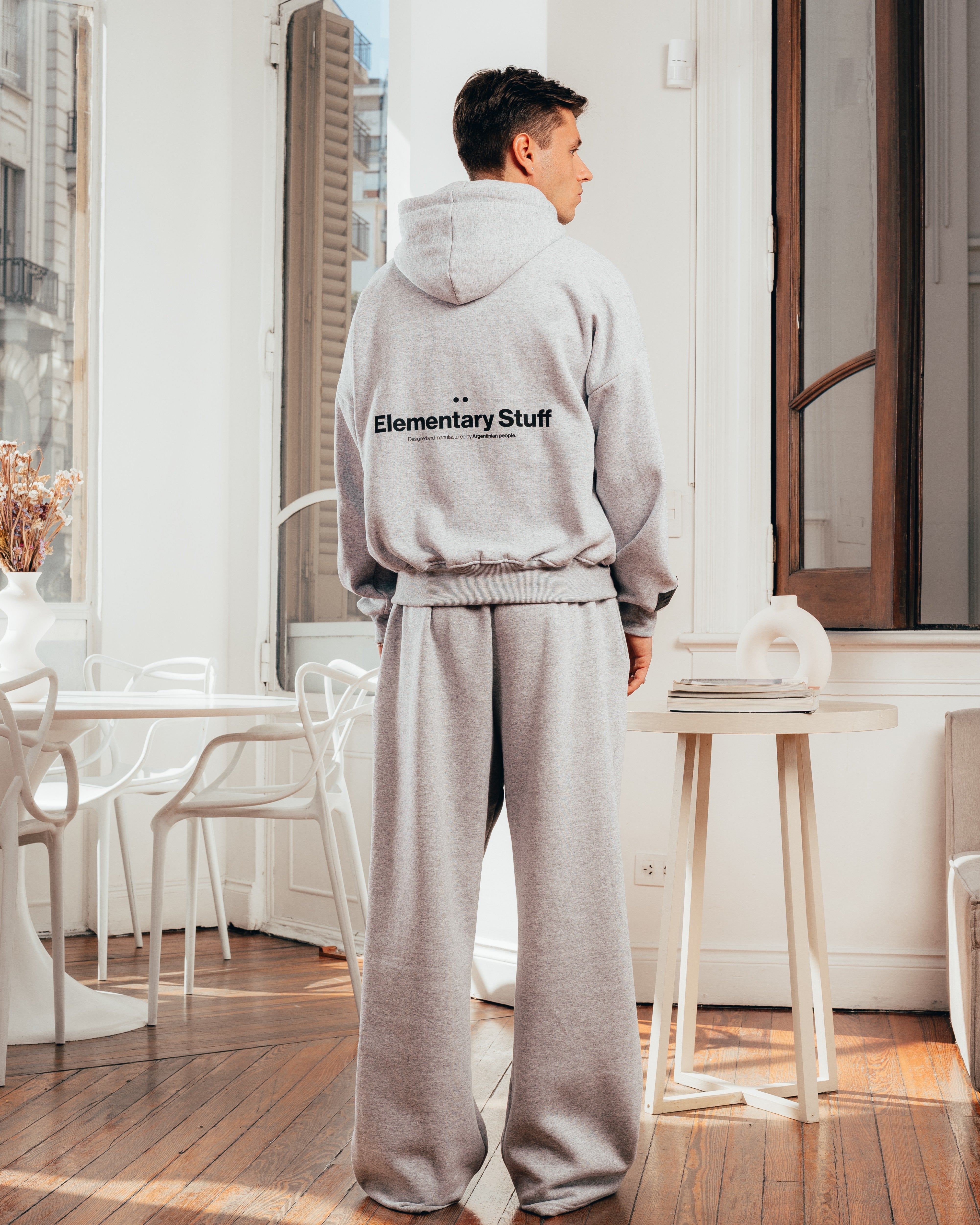 CAMPERA PESADA DOBLE CIERRE [ PRIMARI ] GRIS MELANGE
