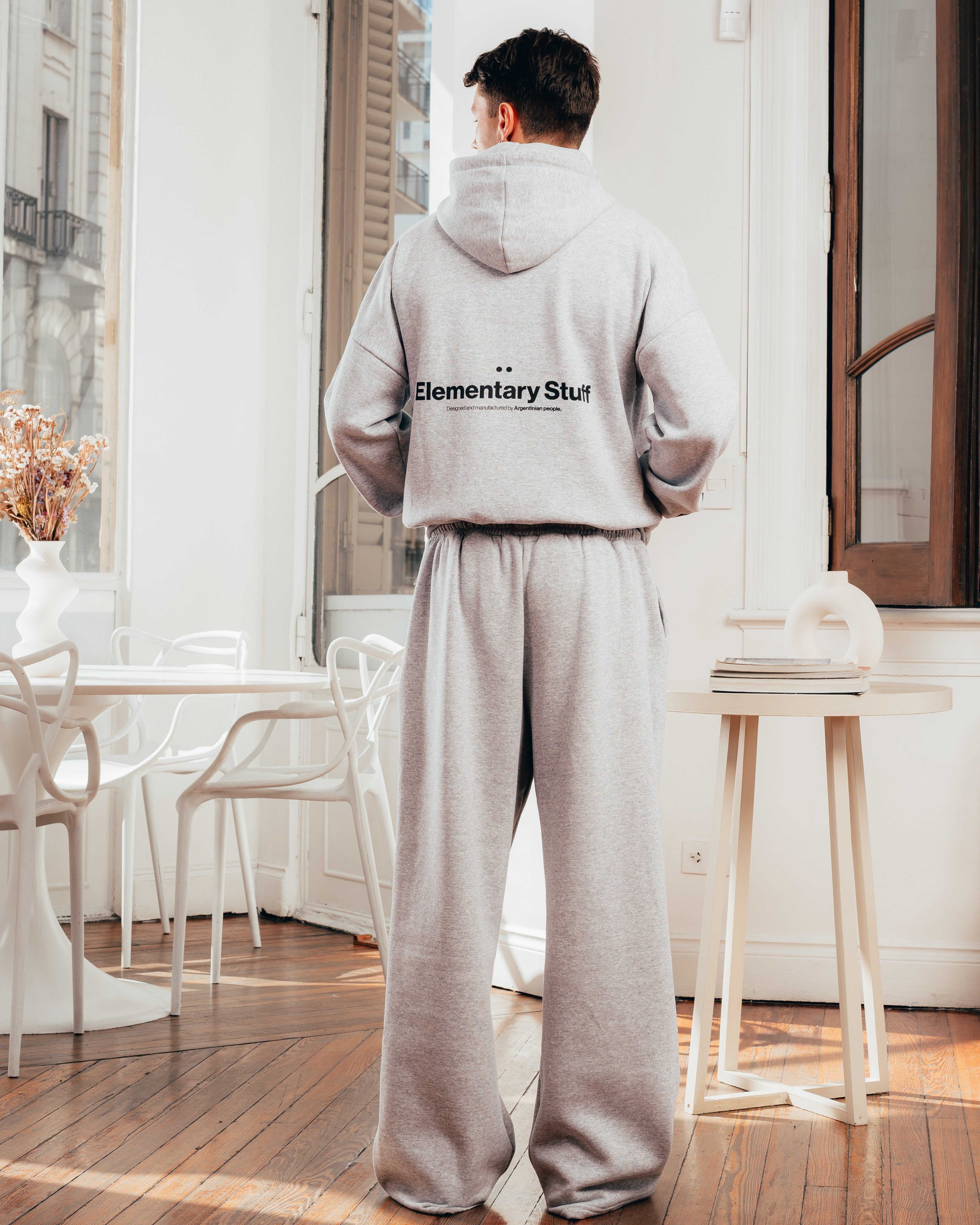 CAMPERA PESADA DOBLE CIERRE [ PRIMARI ] GRIS MELANGE