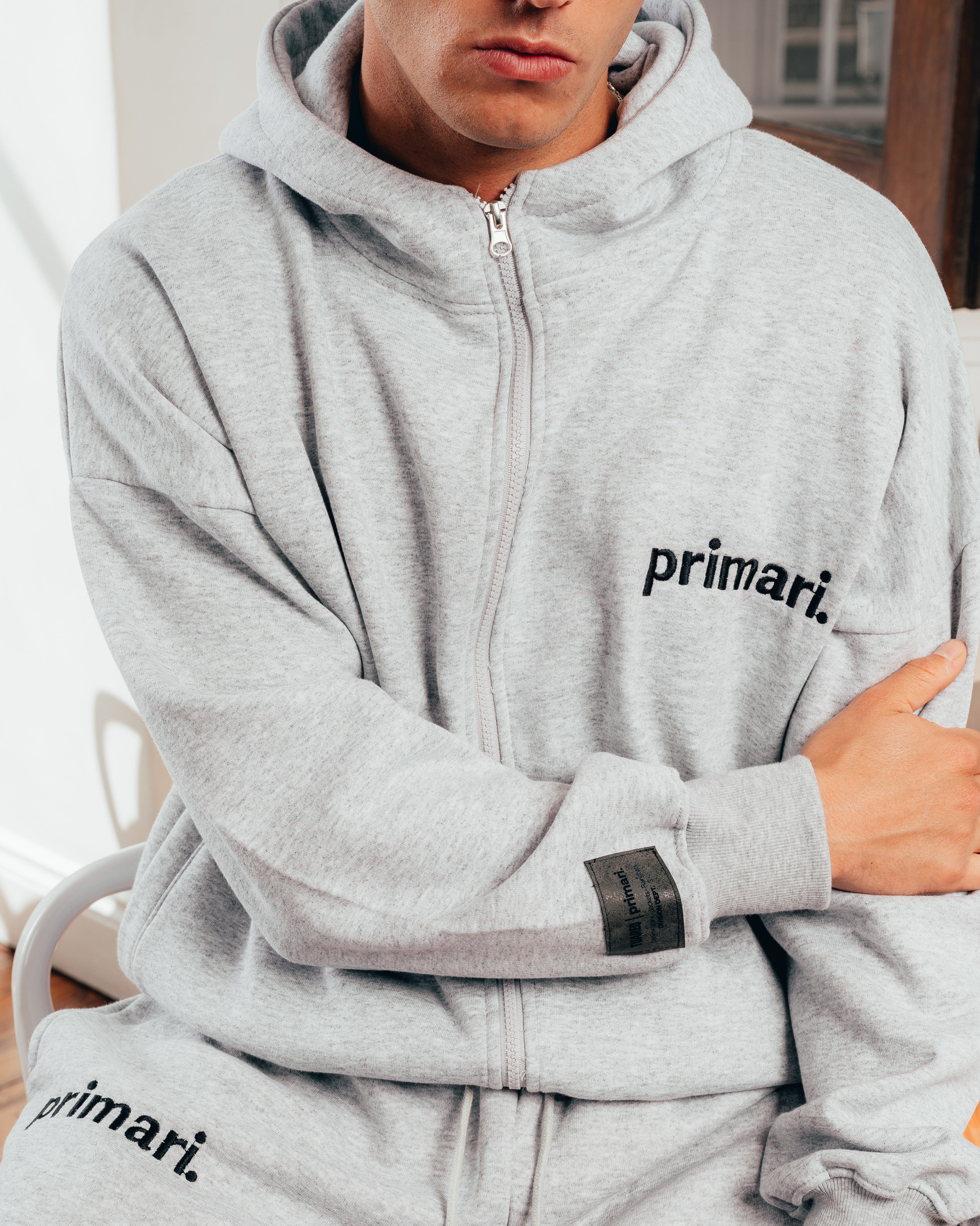 CAMPERA PESADA DOBLE CIERRE [ PRIMARI ] GRIS MELANGE