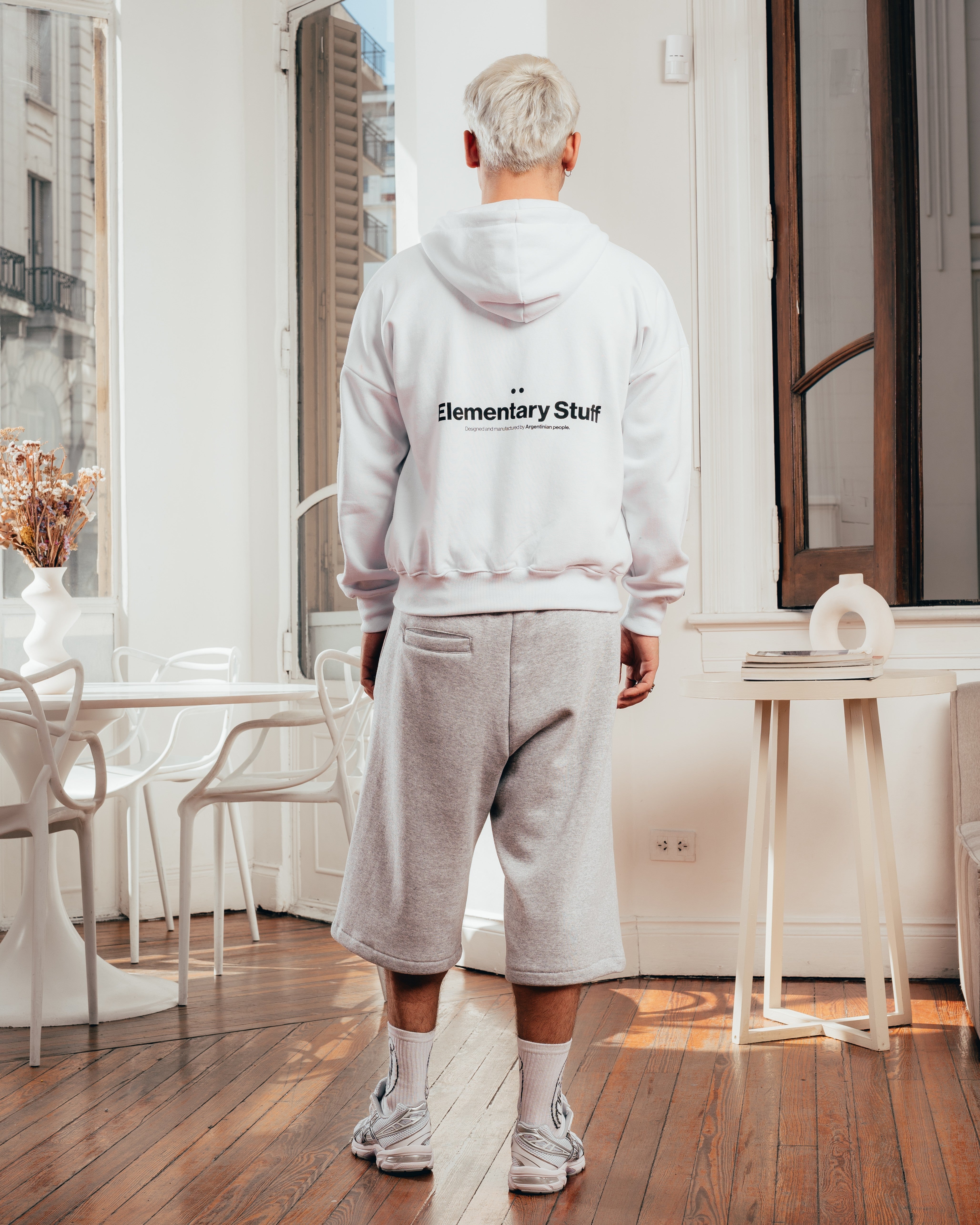 CAMPERA PESADA DOBLE CIERRE [ PRIMARI ] WHITE