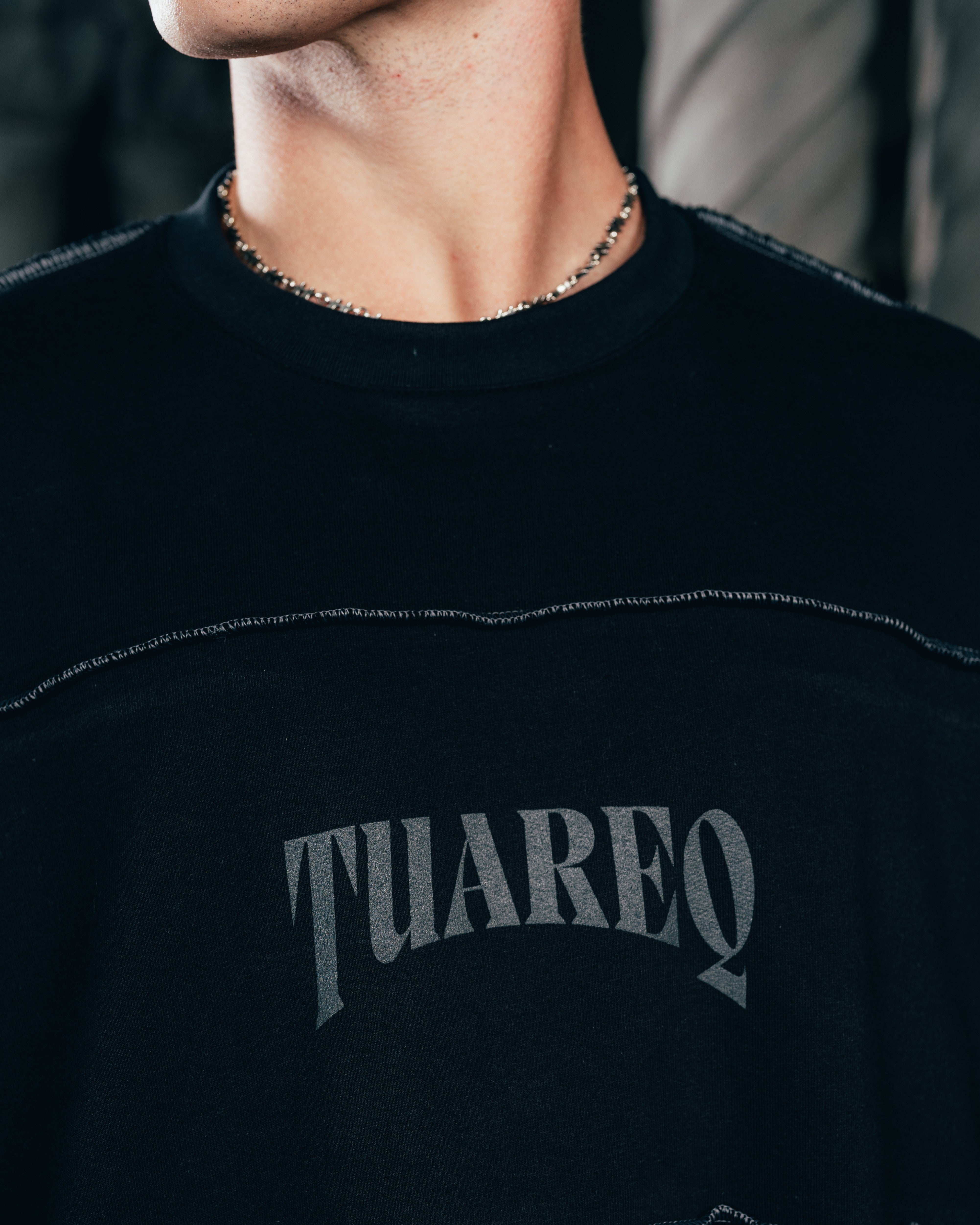 CREWNECK [ WARRIOR ] COSTURA BLACK