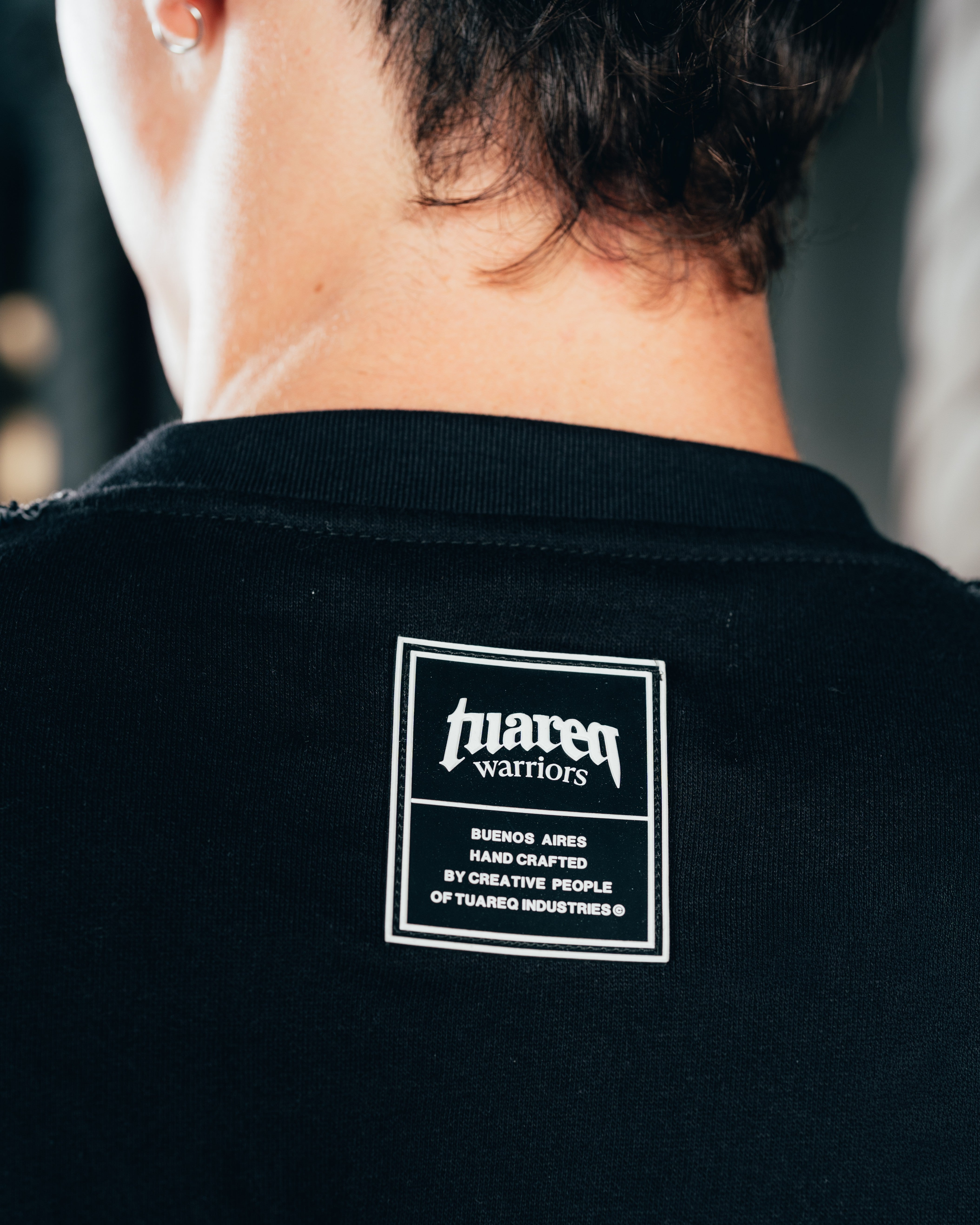 CREWNECK [ WARRIOR ] COSTURA BLACK