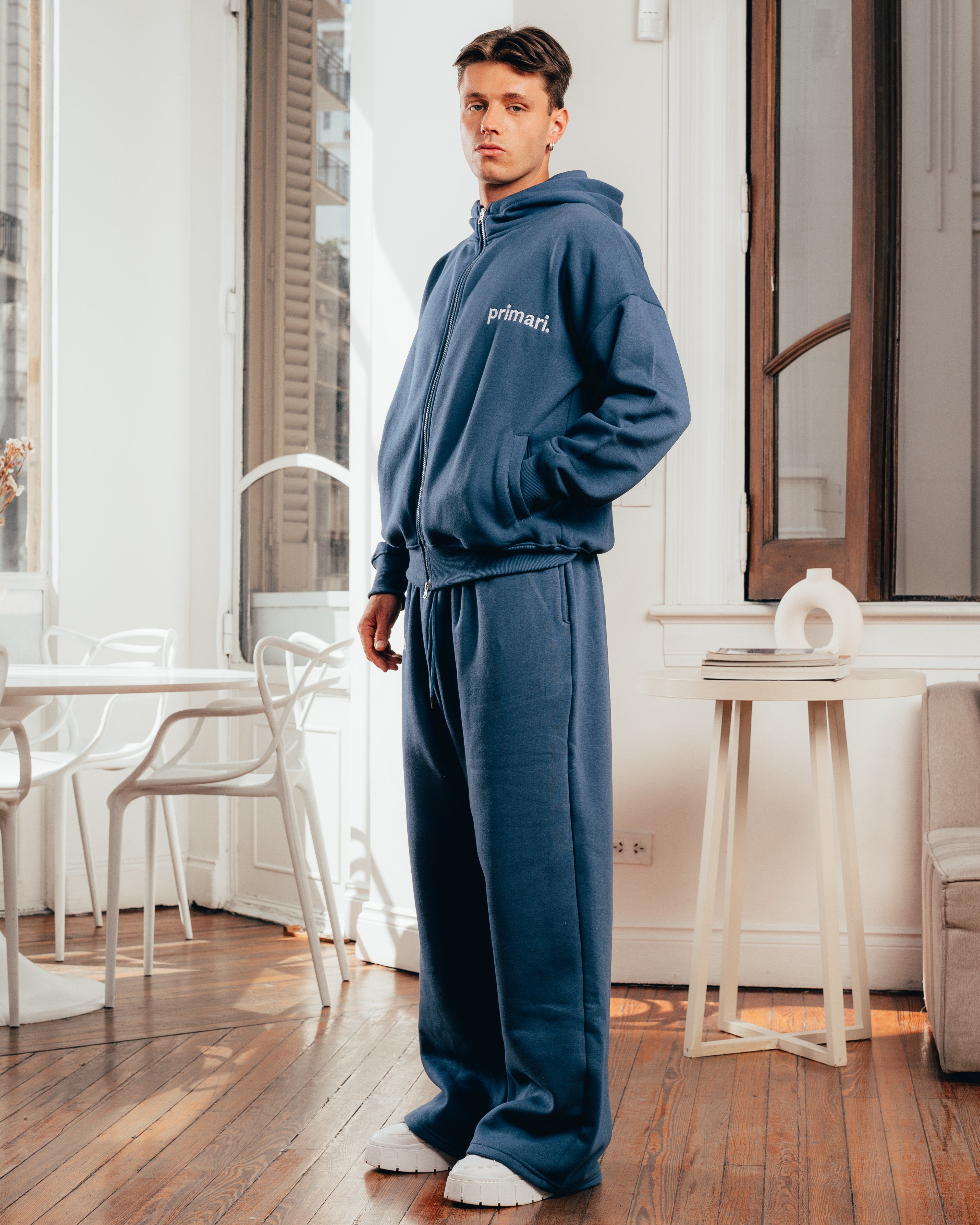 CAMPERA PESADA DOBLE CIERRE [ PRIMARI ] NAVY BLUE