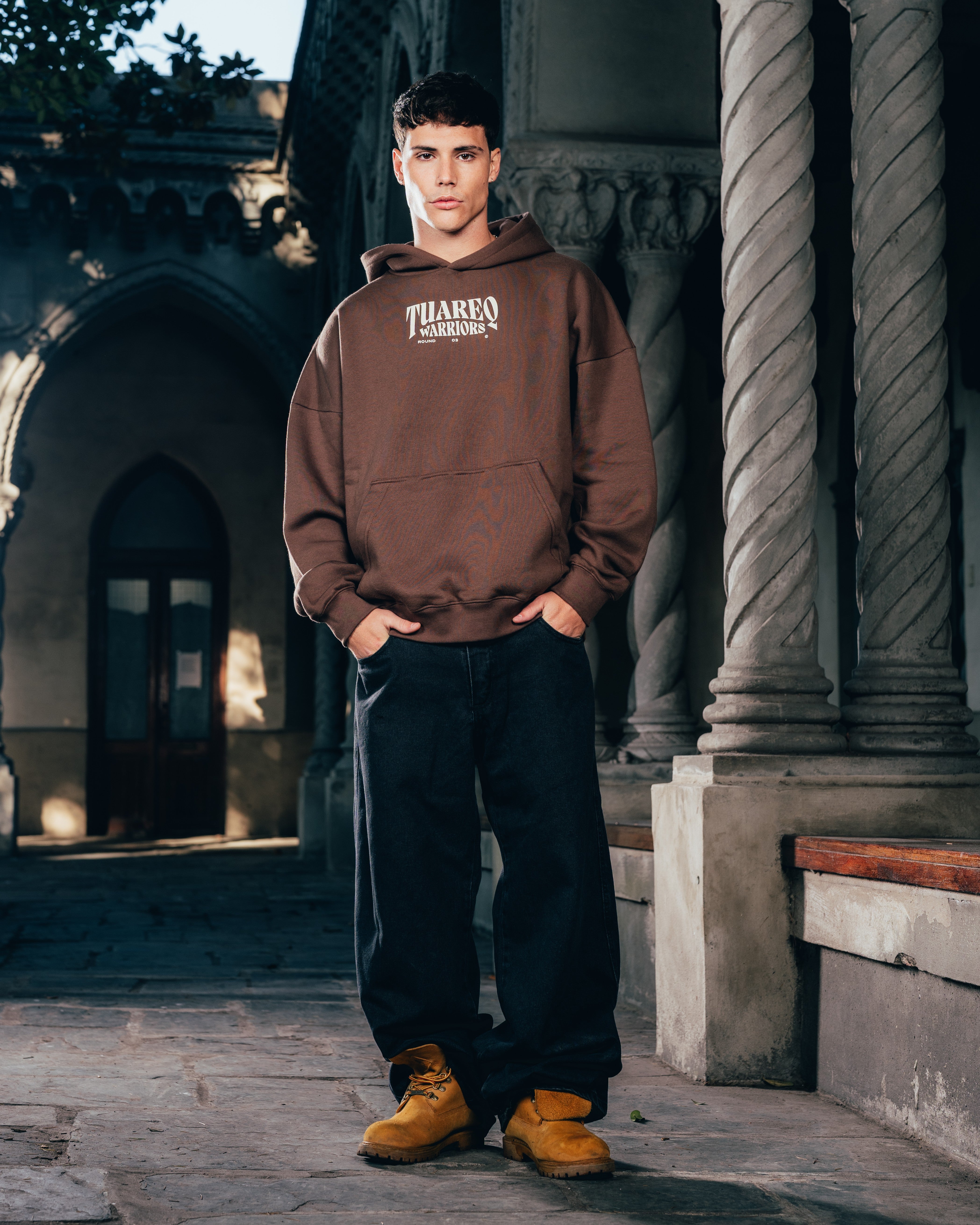 HOODIE [ WARRIOR ] DAGA CHOCOLATE