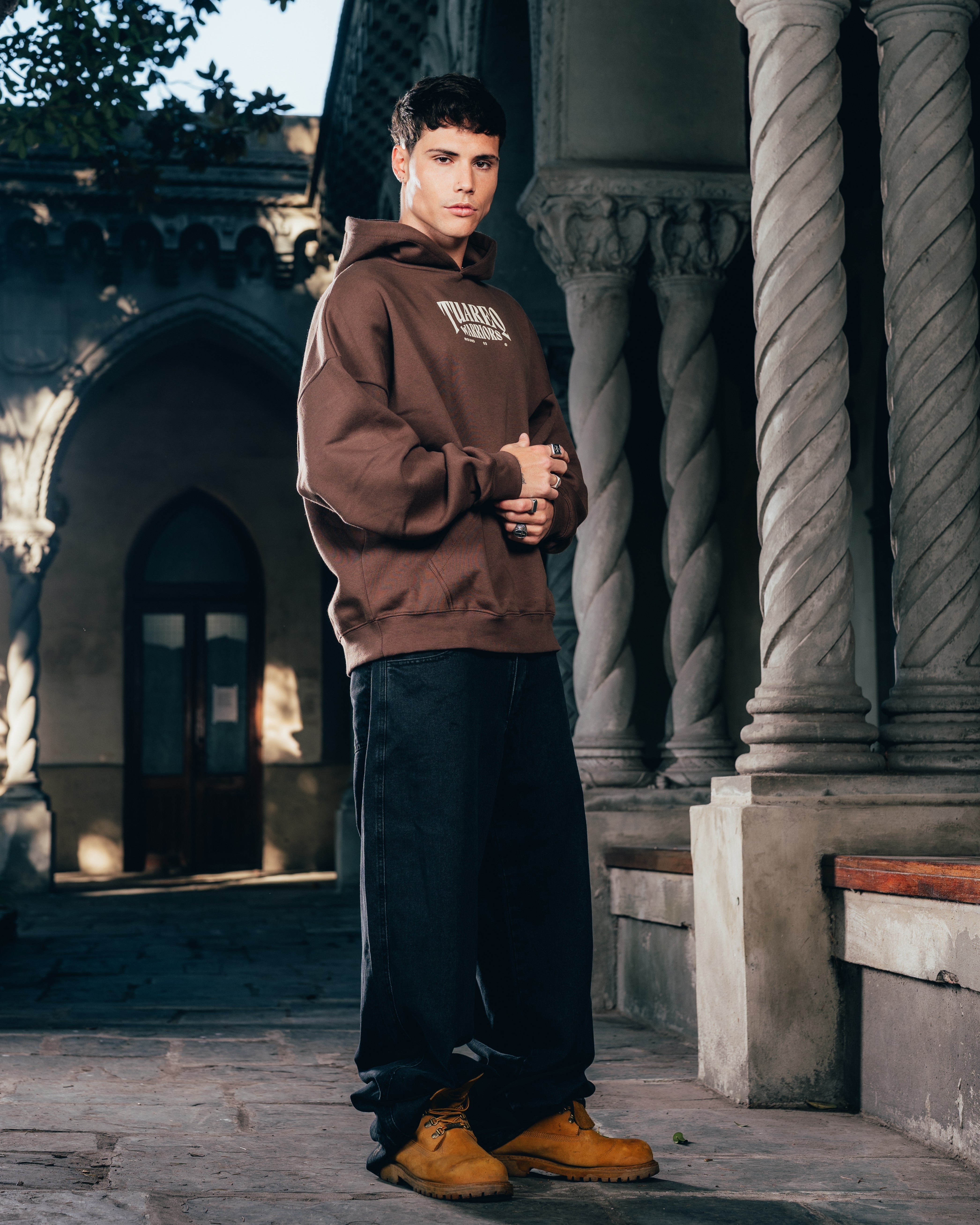 HOODIE [ WARRIOR ] DAGA CHOCOLATE
