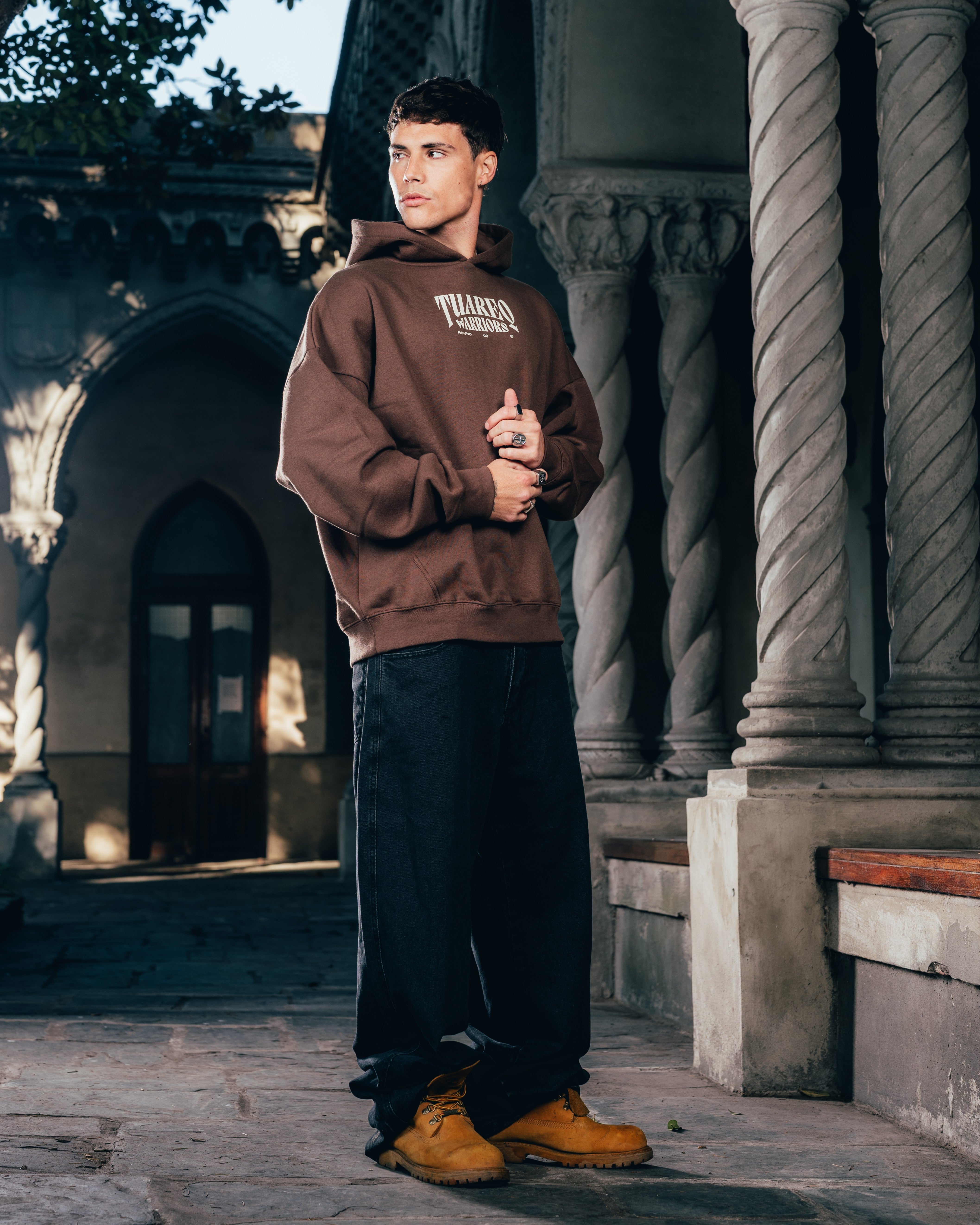 HOODIE [ WARRIOR ] DAGA CHOCOLATE