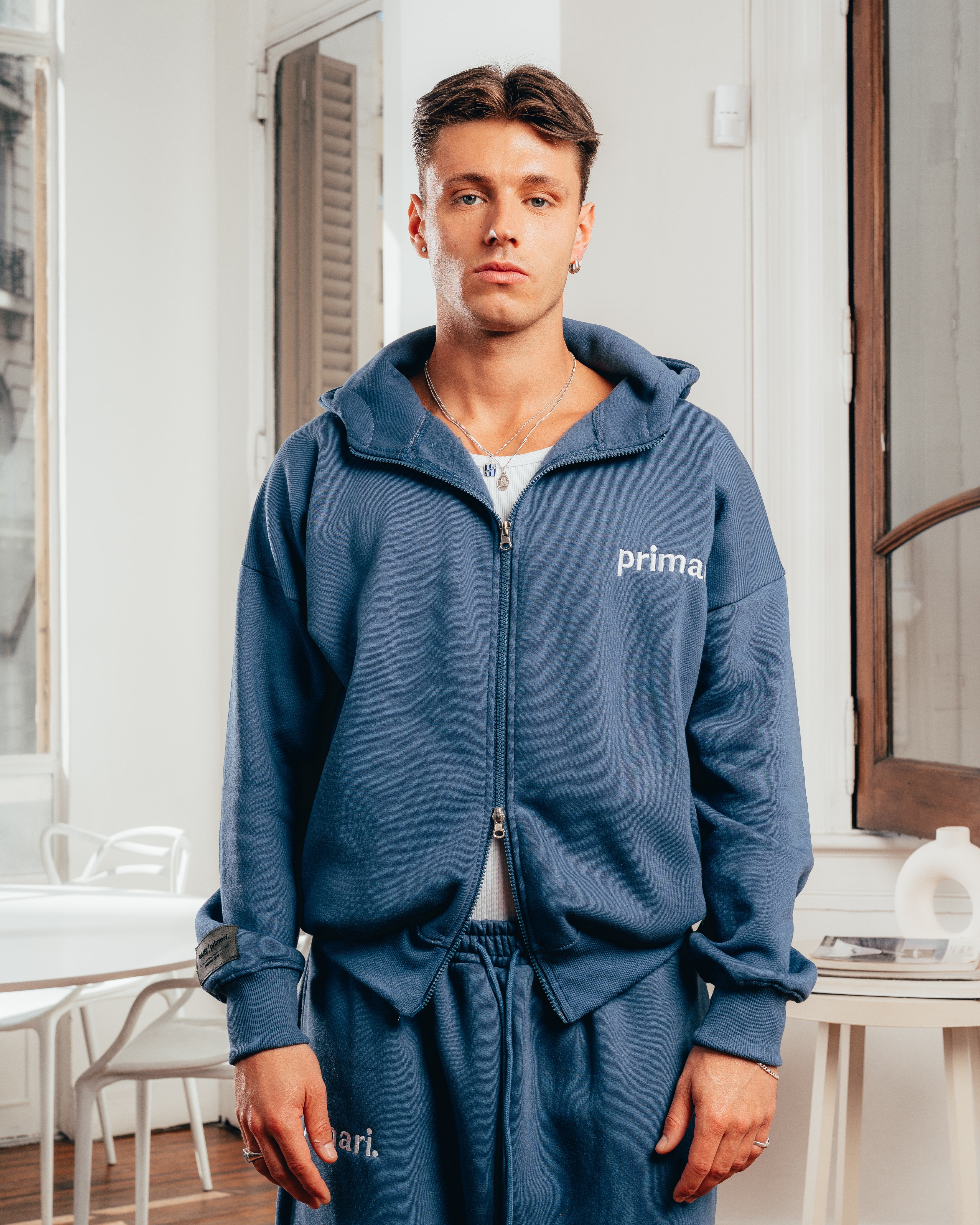 CAMPERA PESADA DOBLE CIERRE [ PRIMARI ] NAVY BLUE