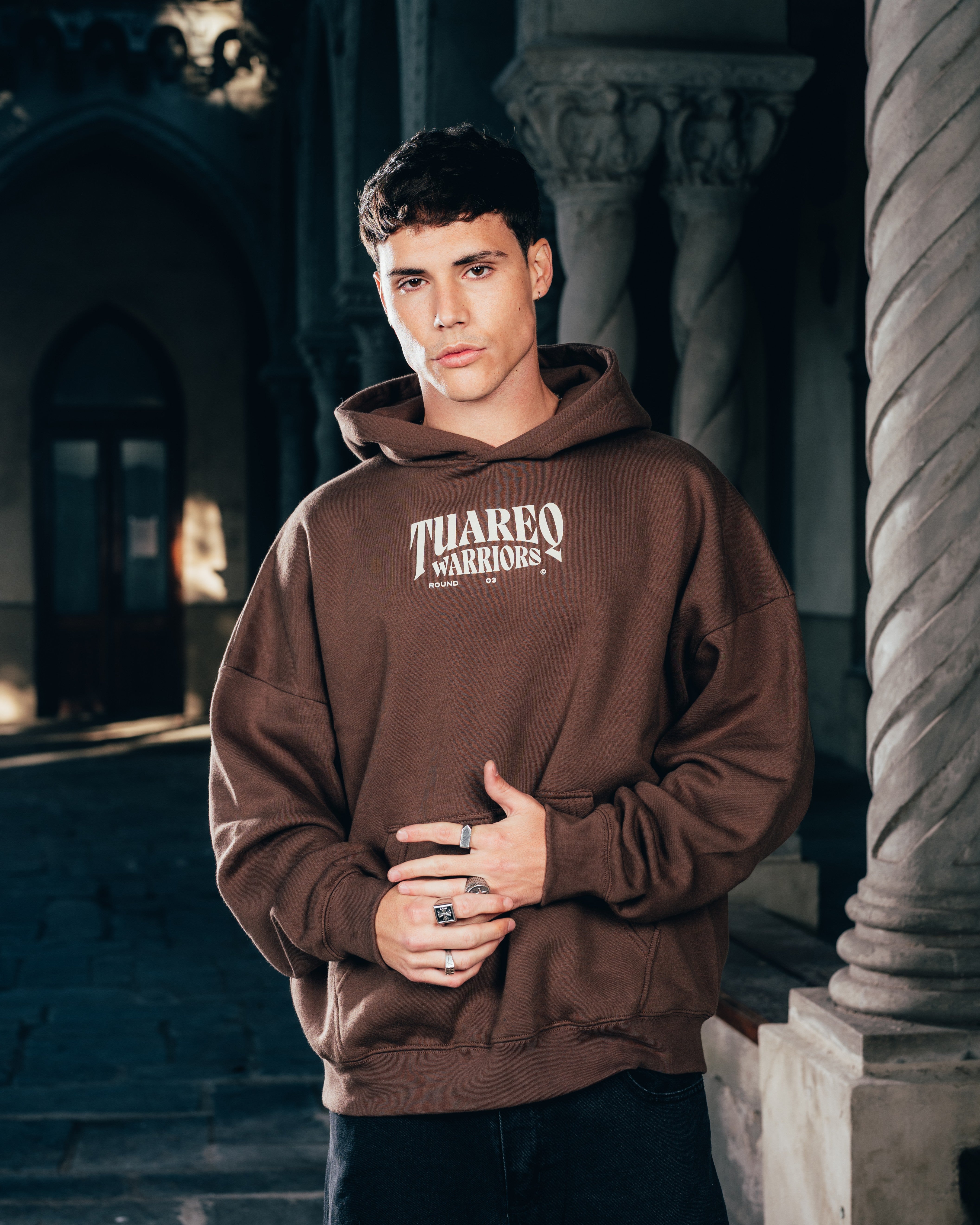 HOODIE [ WARRIOR ] DAGA CHOCOLATE