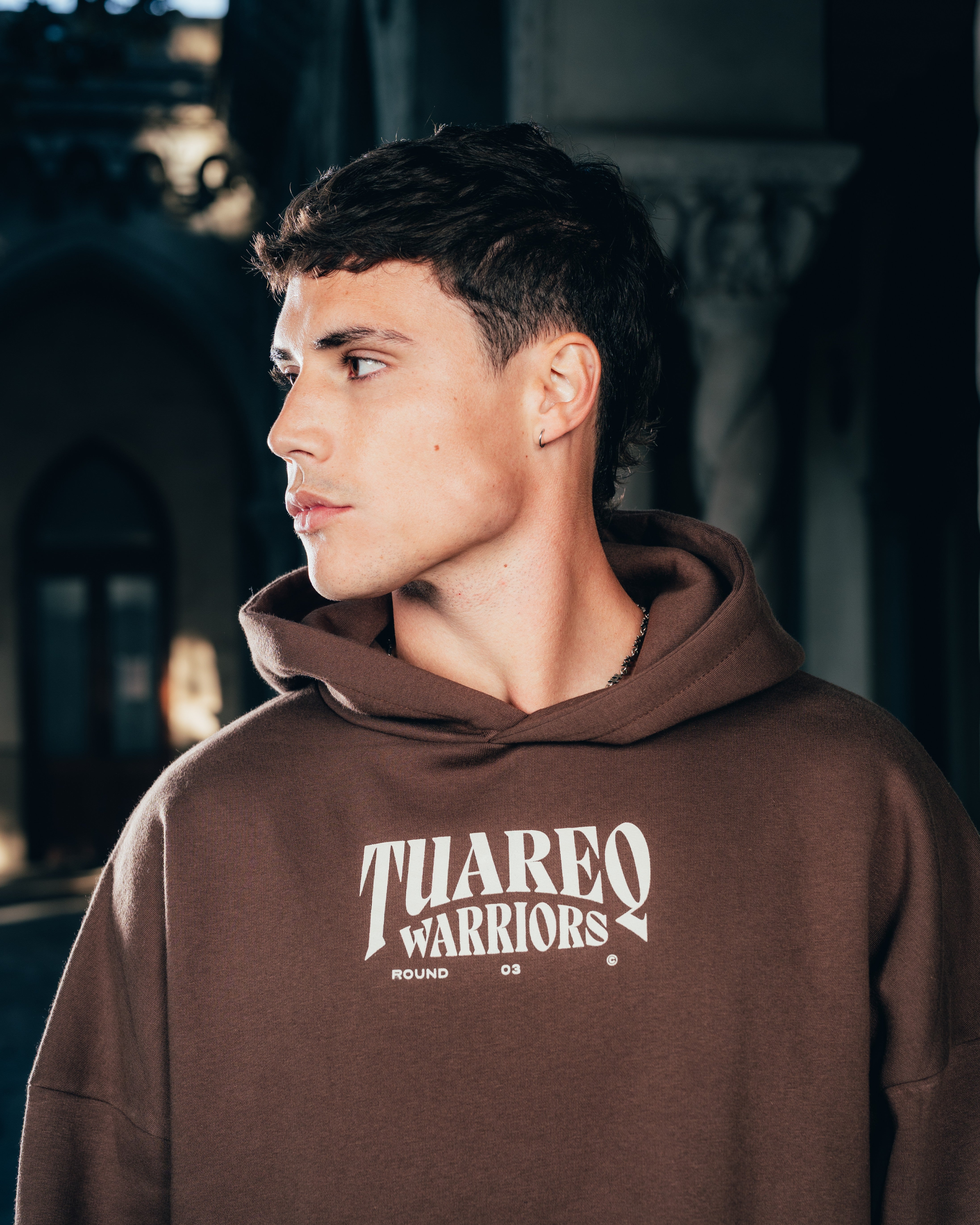 HOODIE [ WARRIOR ] DAGA CHOCOLATE