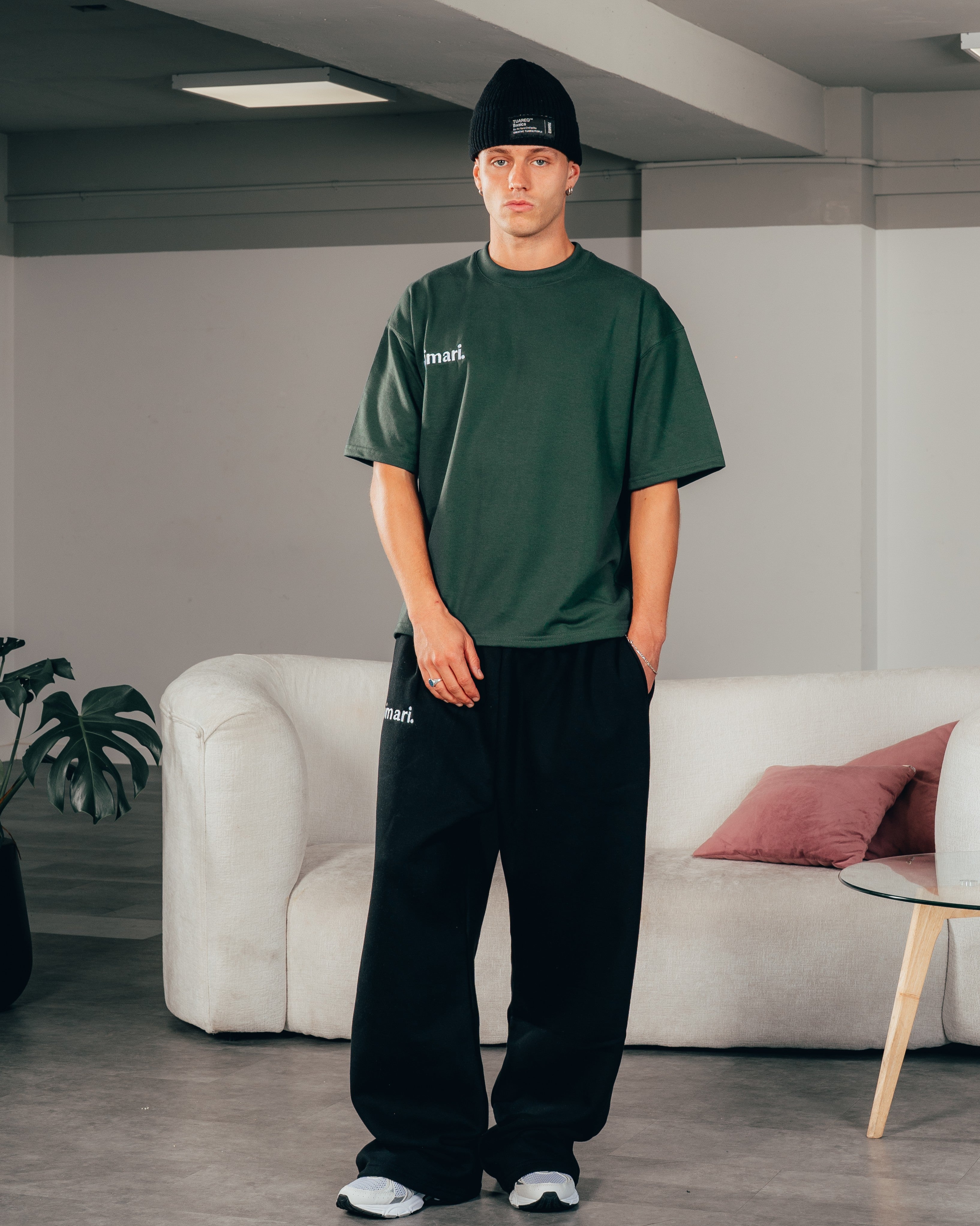 REMERA EXTRA PESADA SEMIOVER LETTER [ PRIMARI ] GREEN