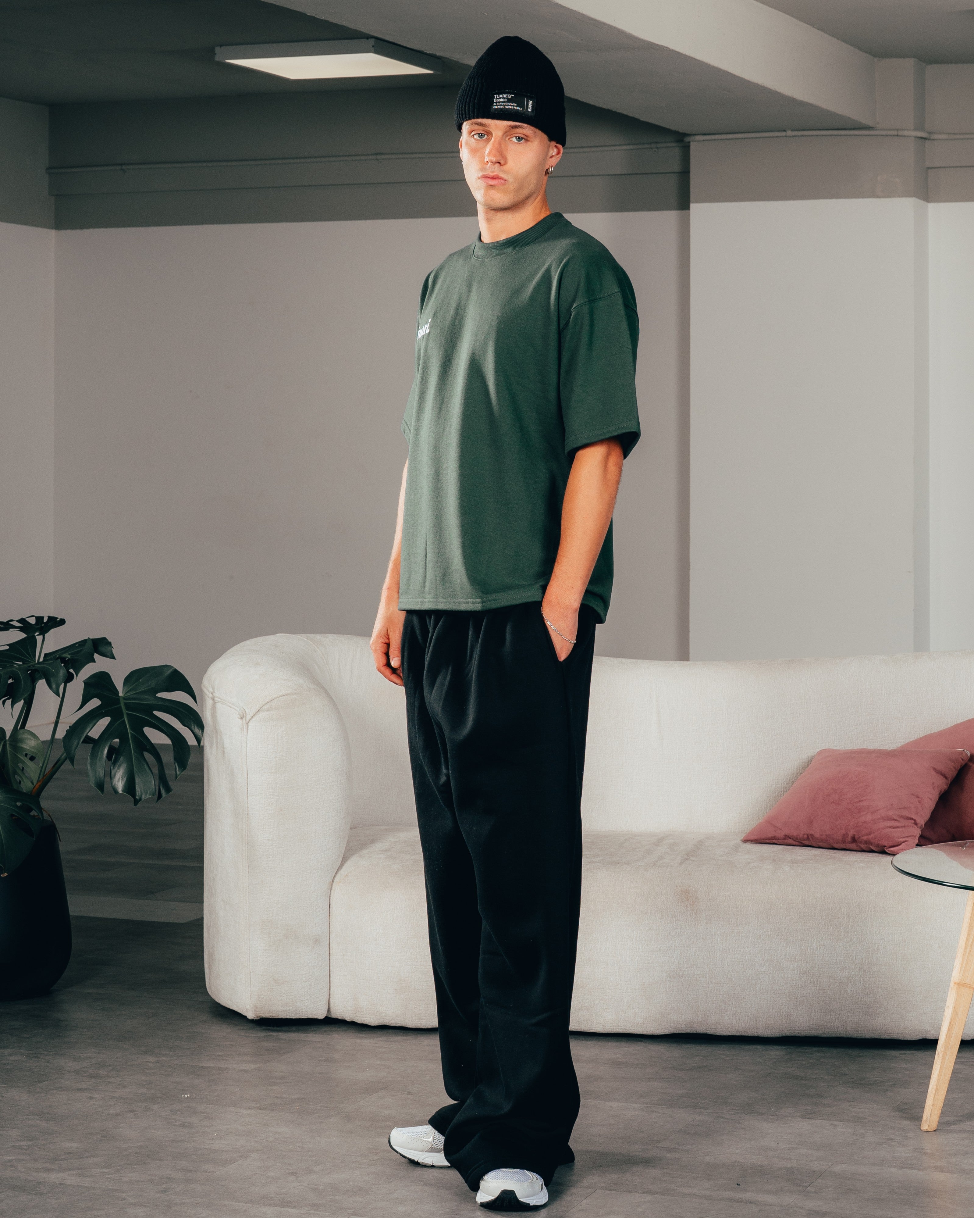 REMERA EXTRA PESADA SEMIOVER LETTER [ PRIMARI ] GREEN
