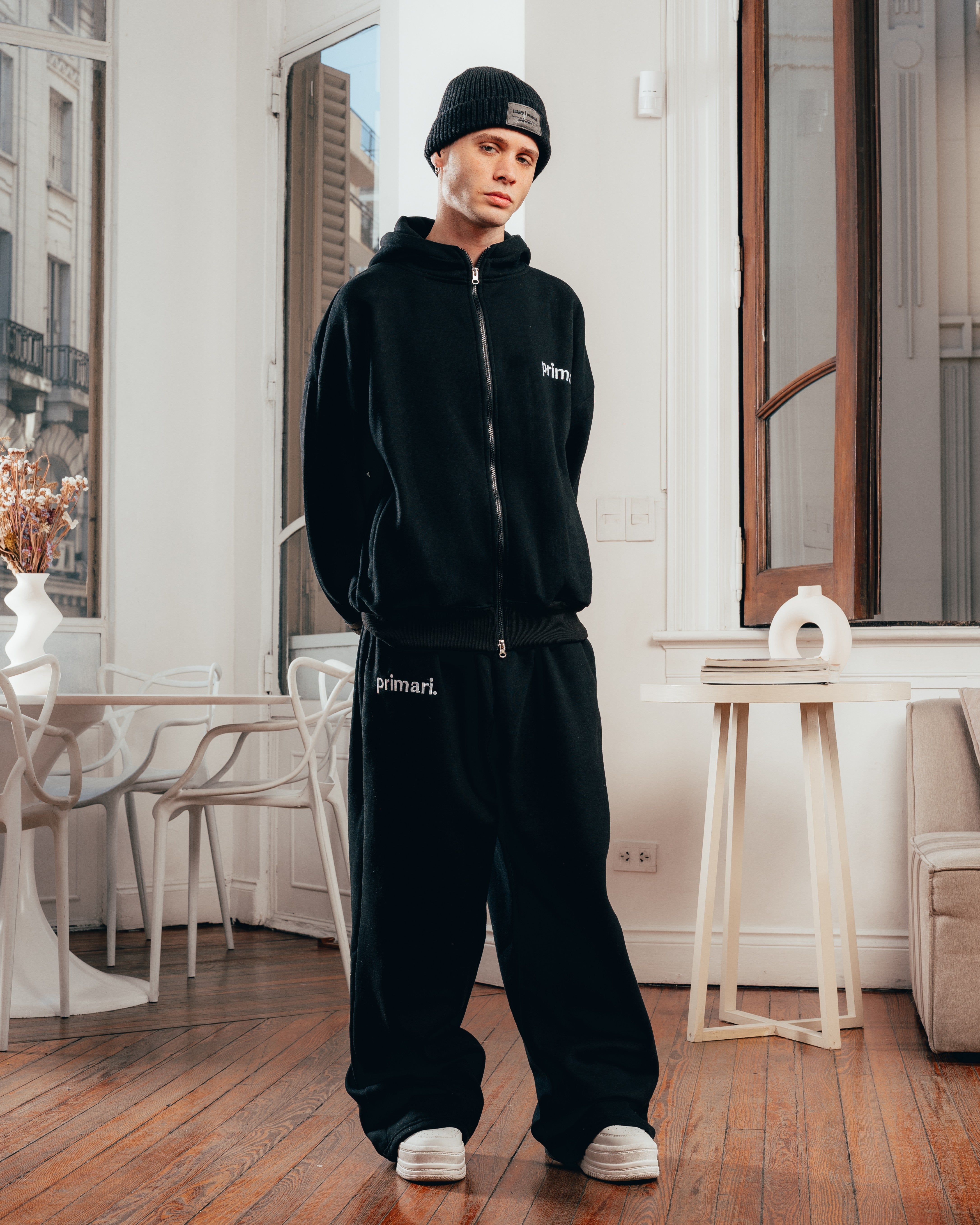 CAMPERA PESADA DOBLE CIERRE [ PRIMARI ] BLACK
