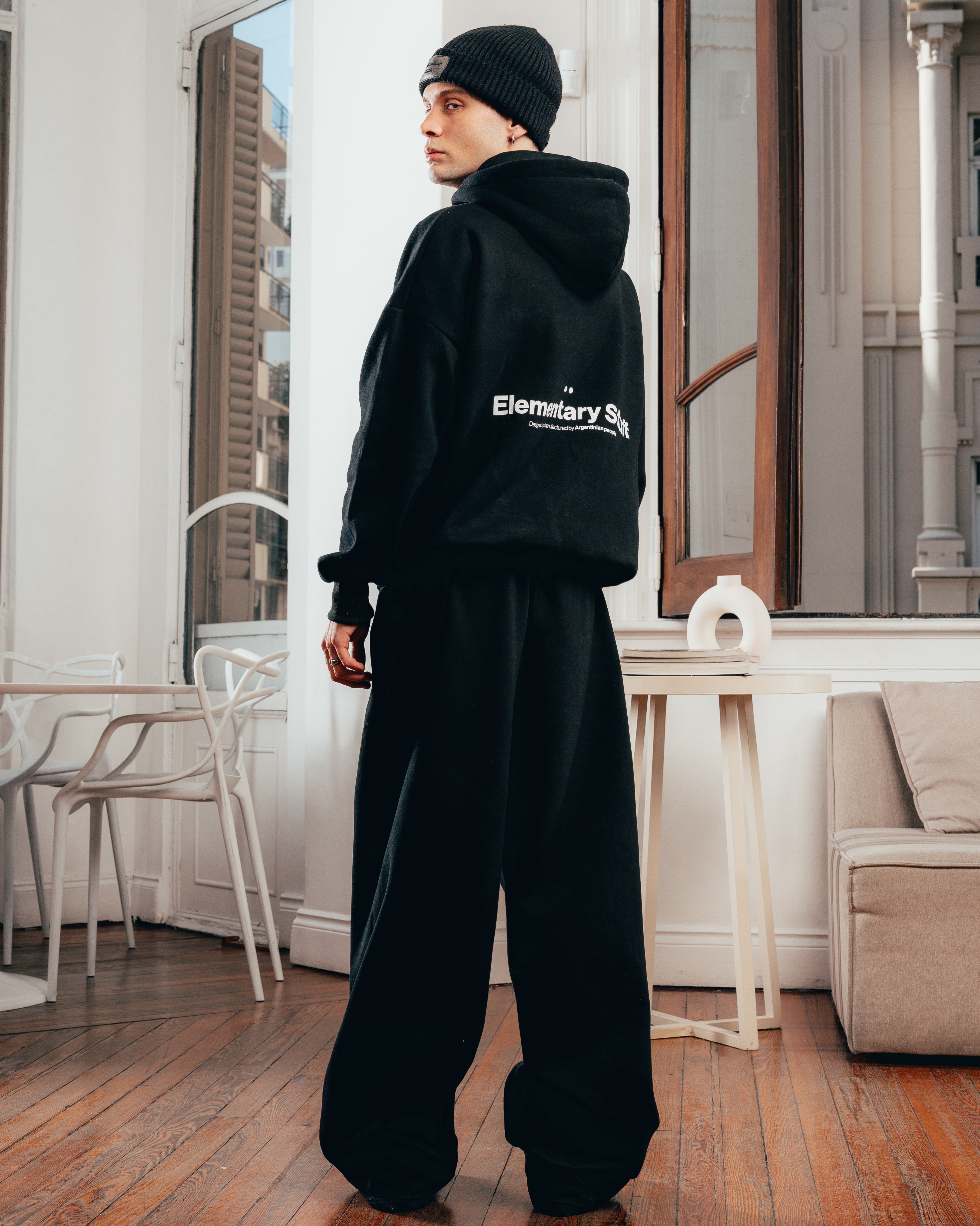 CAMPERA PESADA DOBLE CIERRE [ PRIMARI ] BLACK