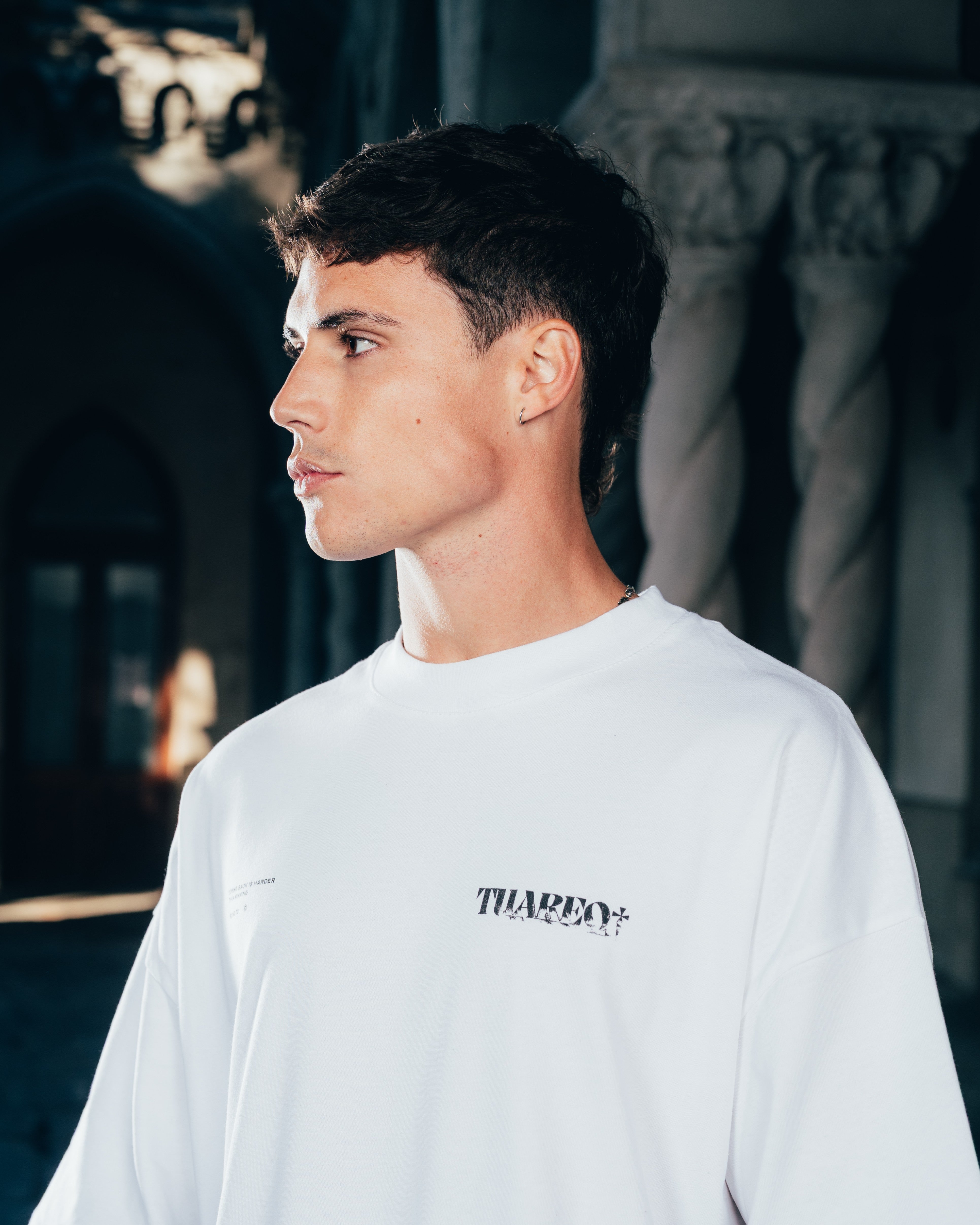 REMERA OVERSIZED [ WARRIOR ] SNAKE WHITE