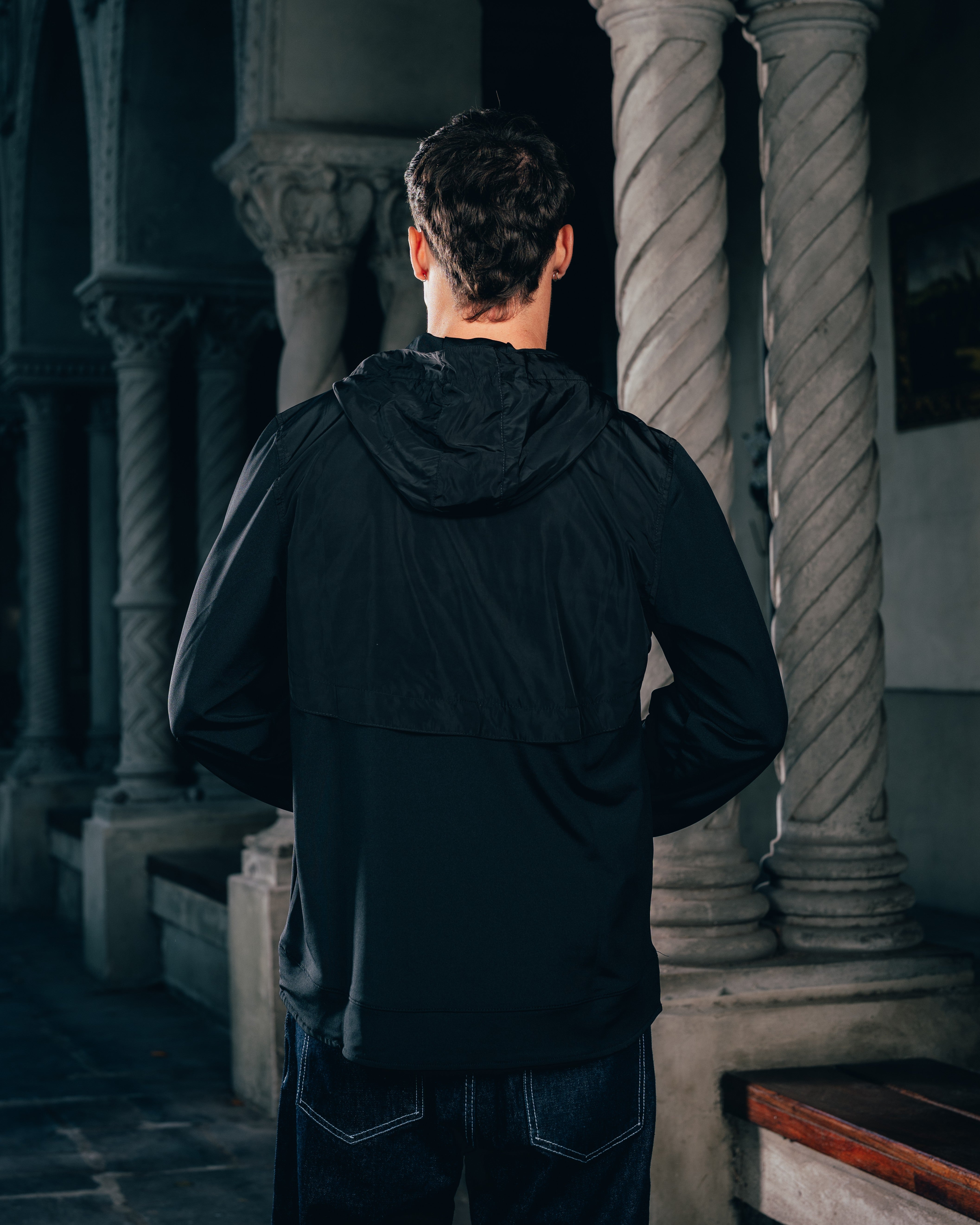 ANORAK MANGA LARGA [ WARRIOR ] BLACK