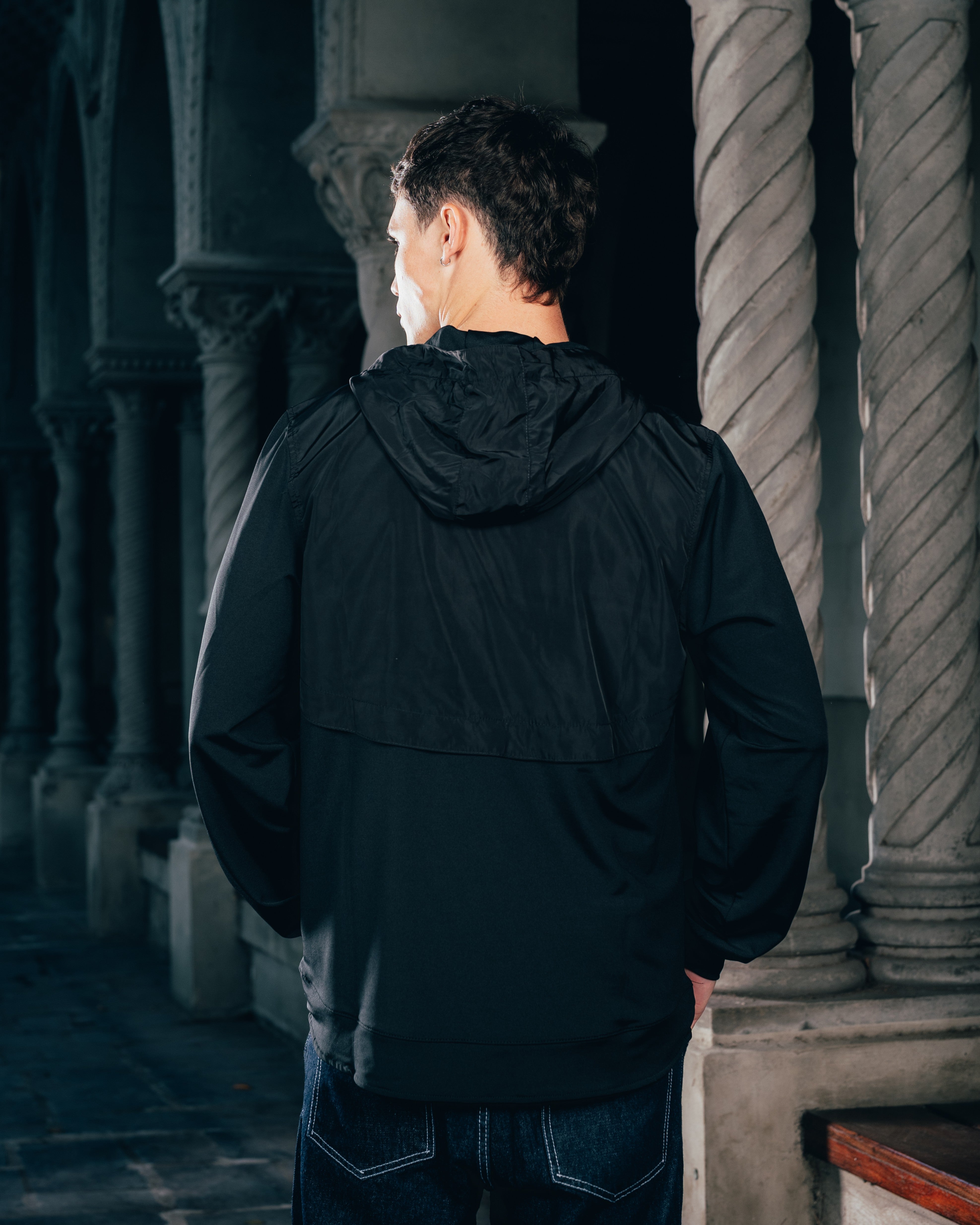 ANORAK MANGA LARGA [ WARRIOR ] BLACK