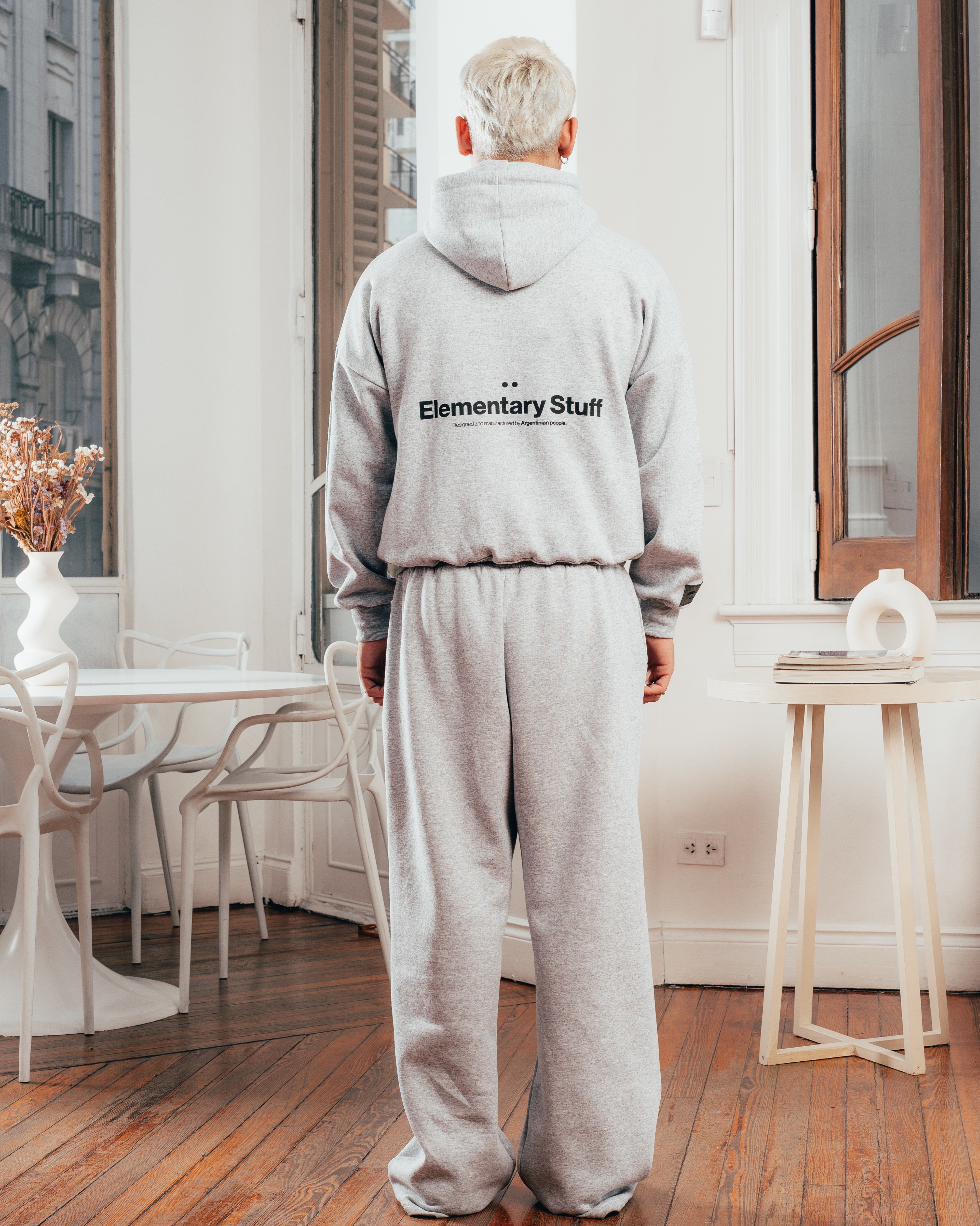 CAMPERA PESADA DOBLE CIERRE [ PRIMARI ] GRIS MELANGE