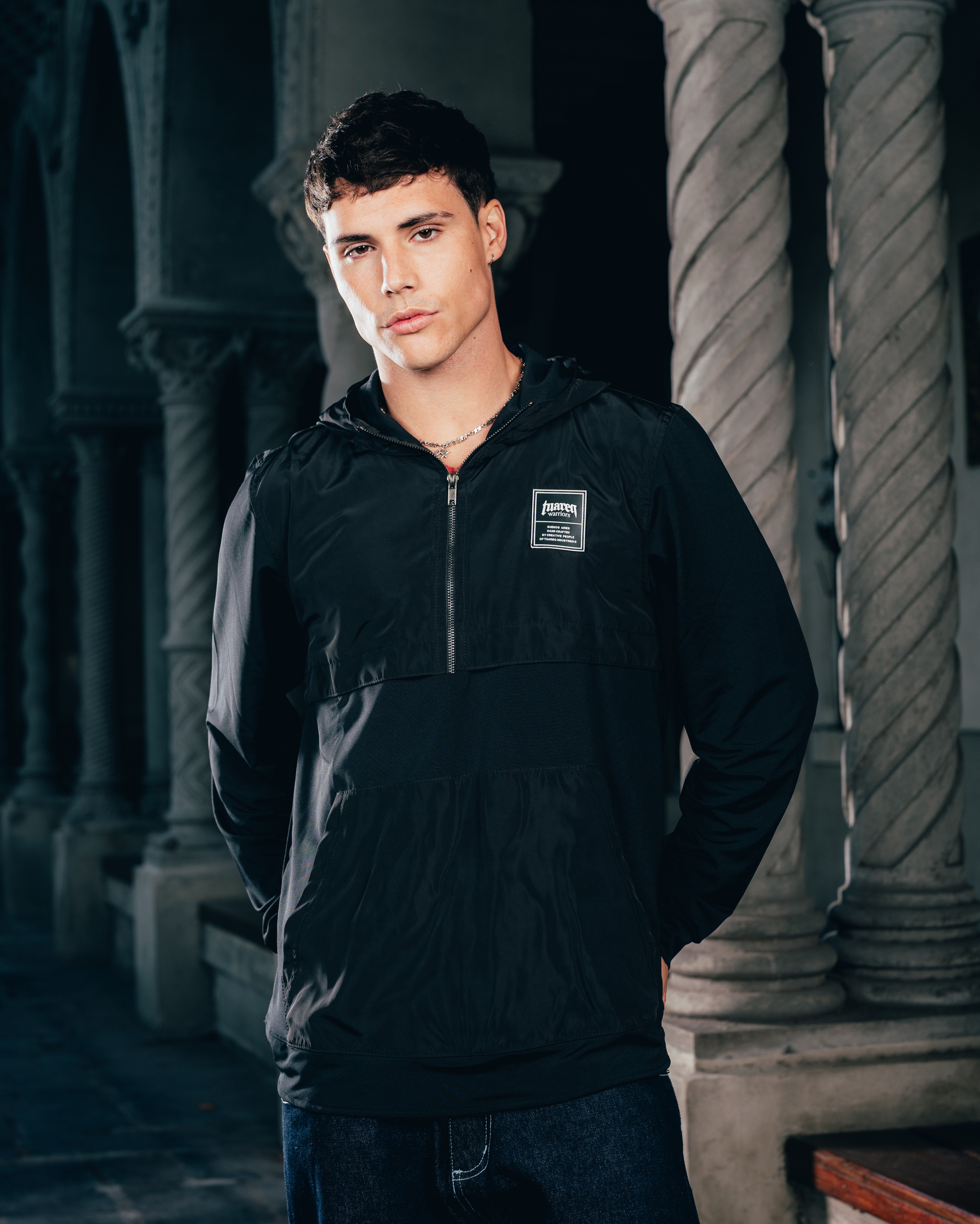 ANORAK MANGA LARGA [ WARRIOR ] BLACK