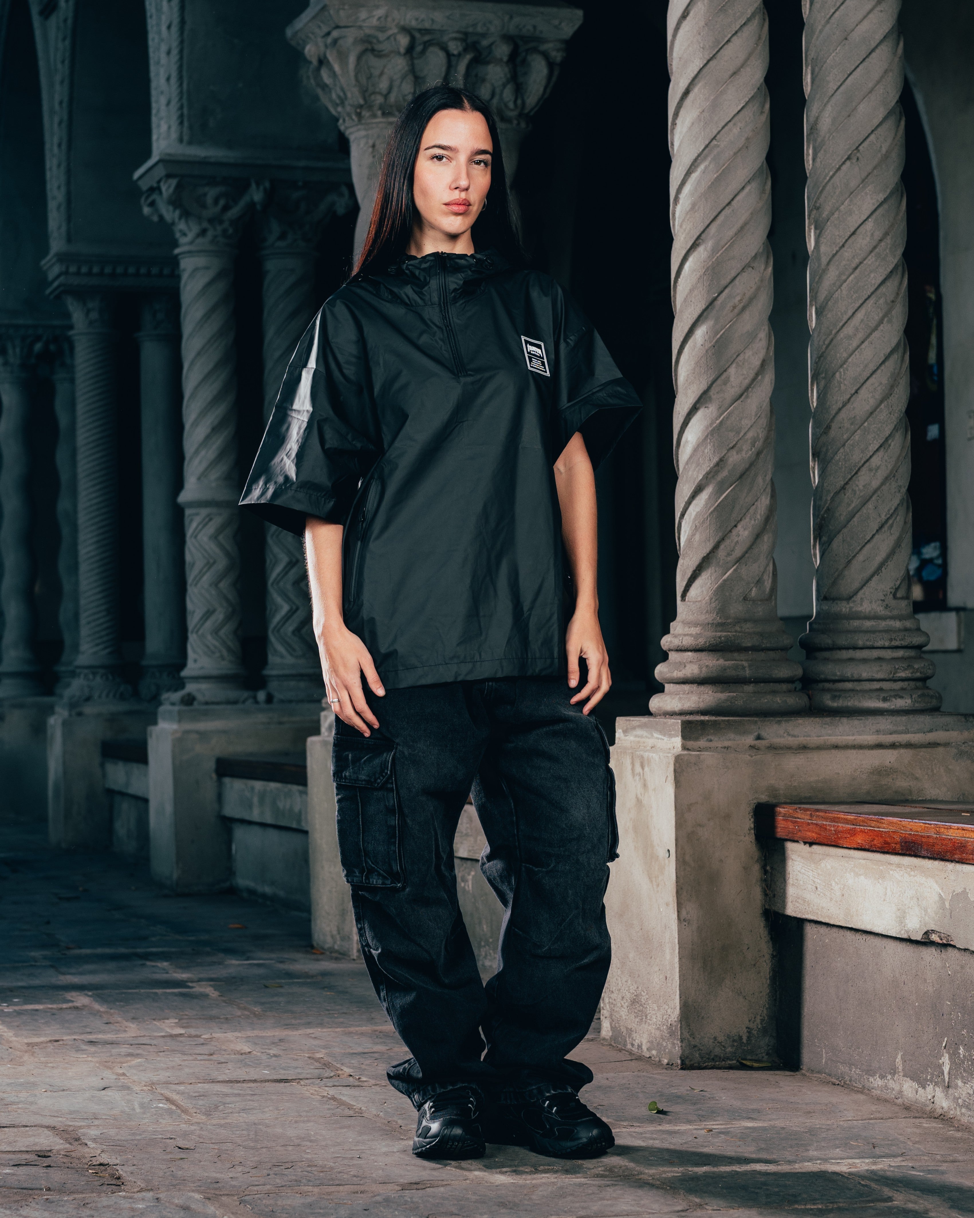 ANORAK MANGA CORTA [ WARRIOR ] BLACK