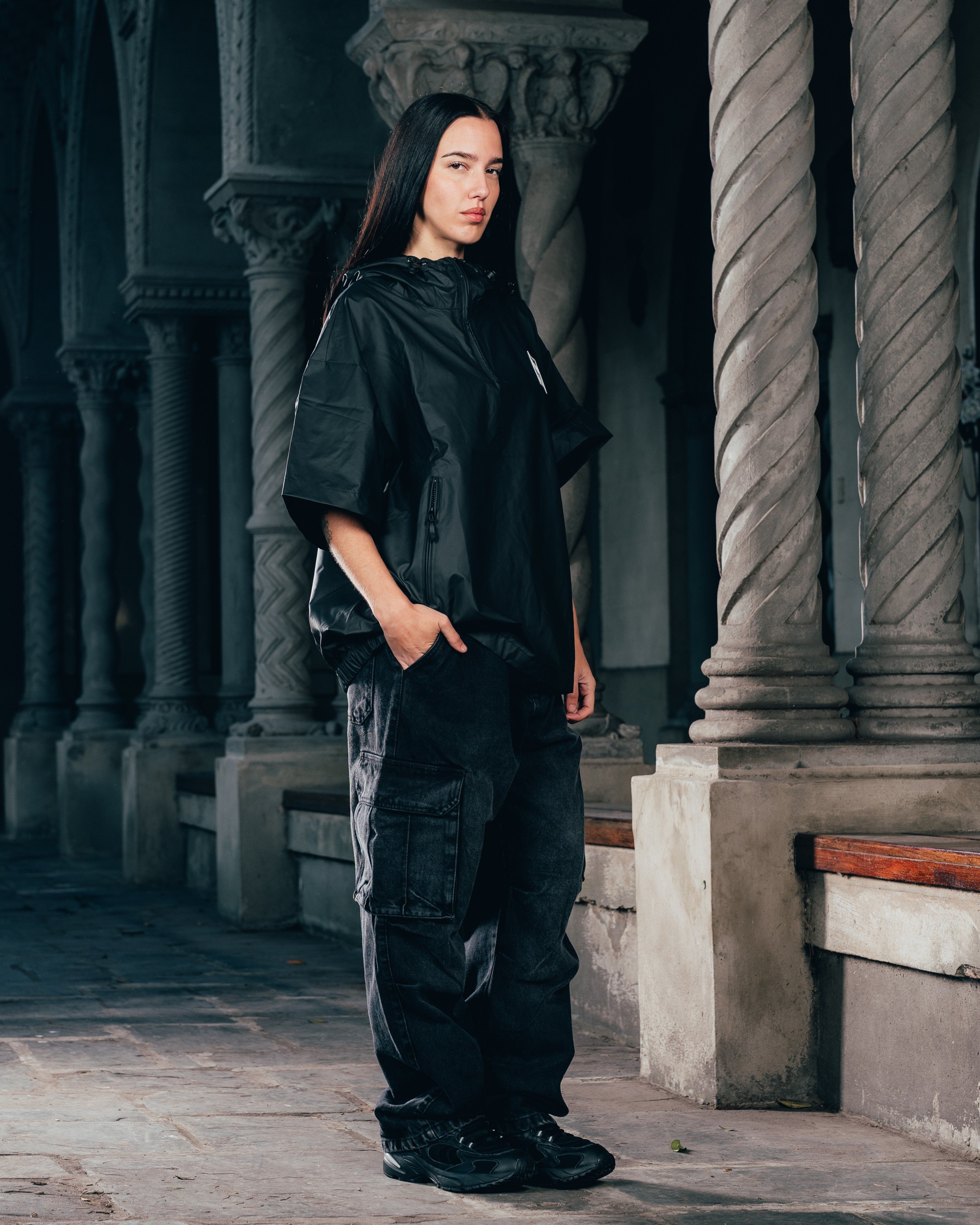 ANORAK MANGA CORTA [ WARRIOR ] BLACK