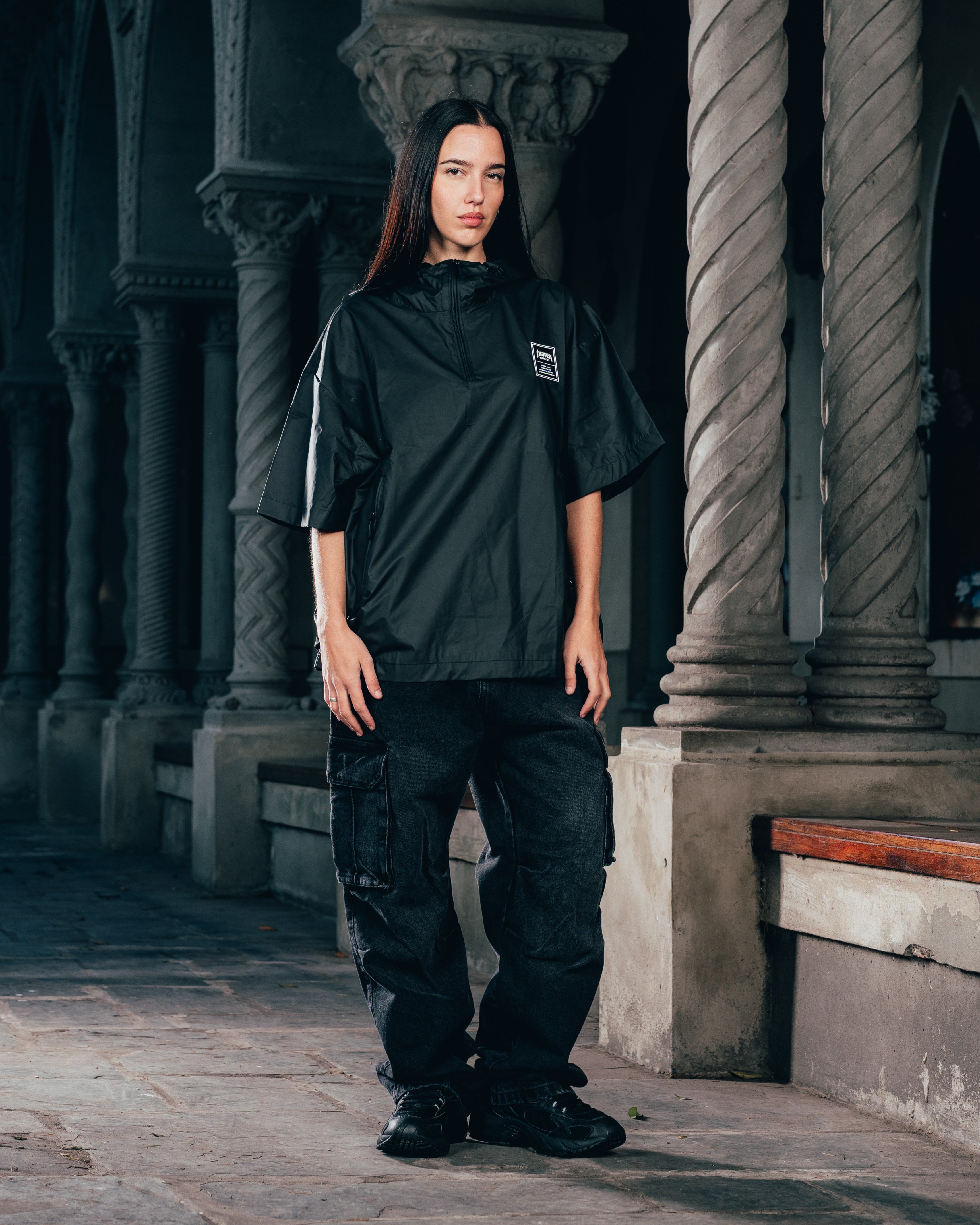 ANORAK MANGA CORTA [ WARRIOR ] BLACK