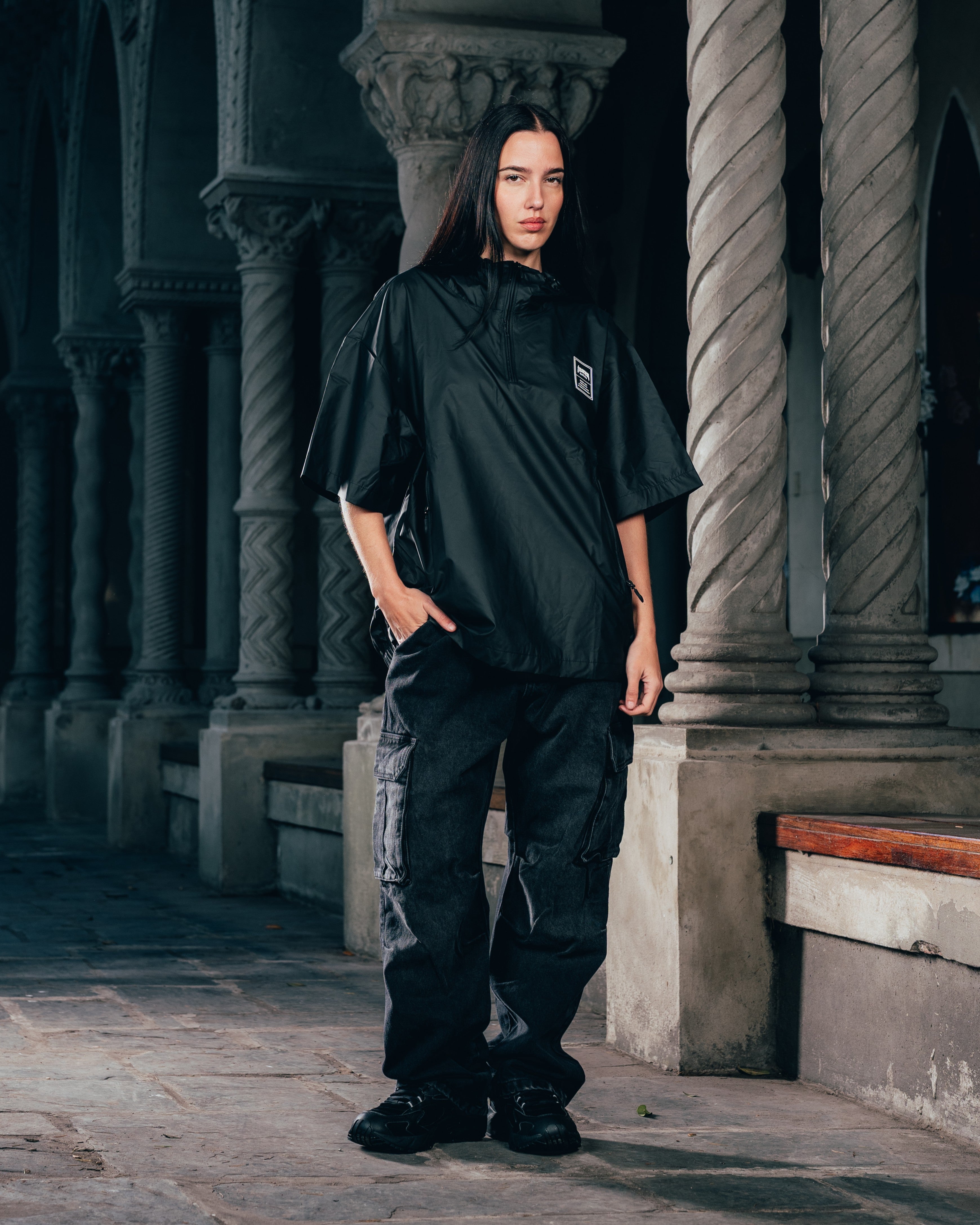 ANORAK MANGA CORTA [ WARRIOR ] BLACK