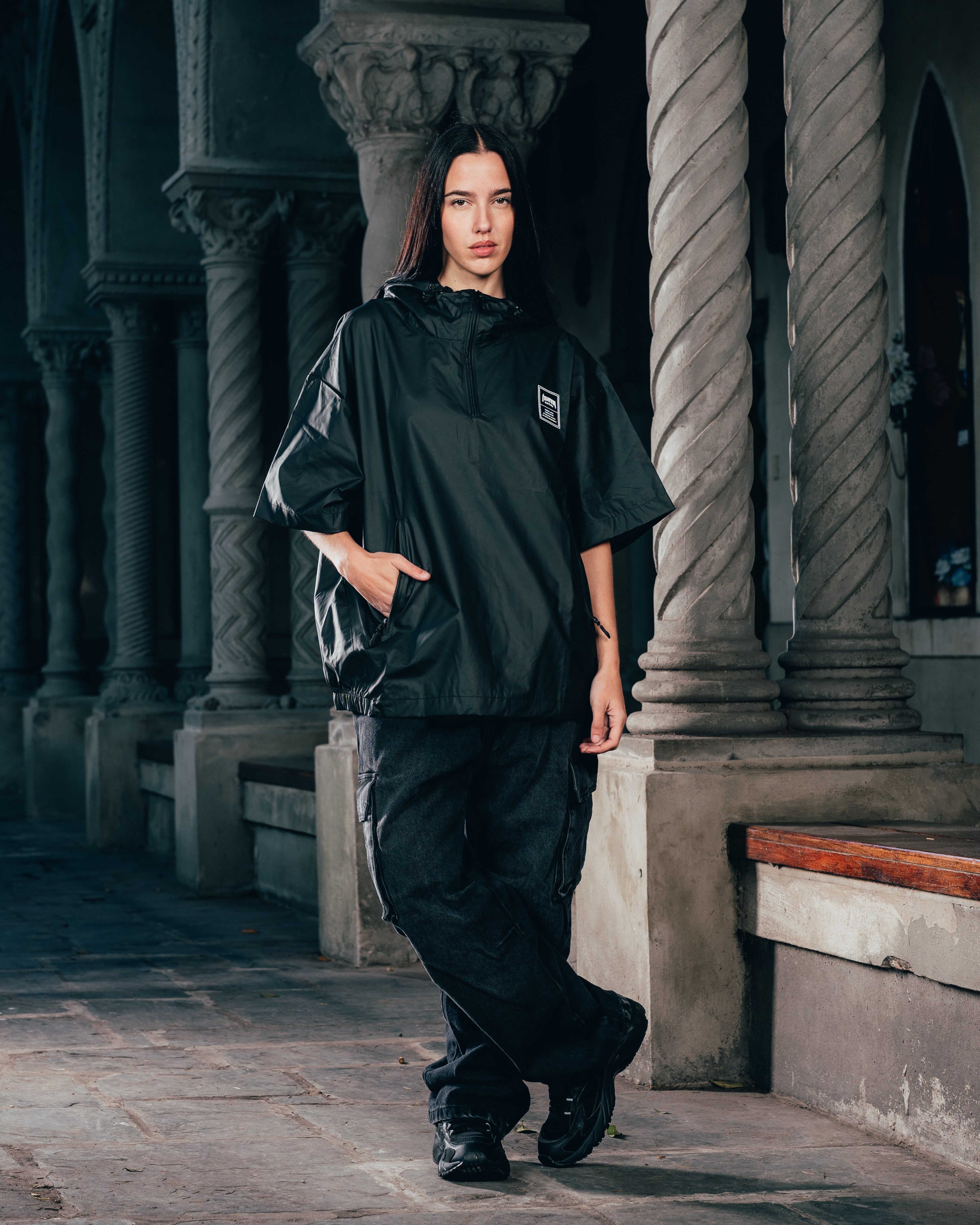ANORAK MANGA CORTA [ WARRIOR ] BLACK