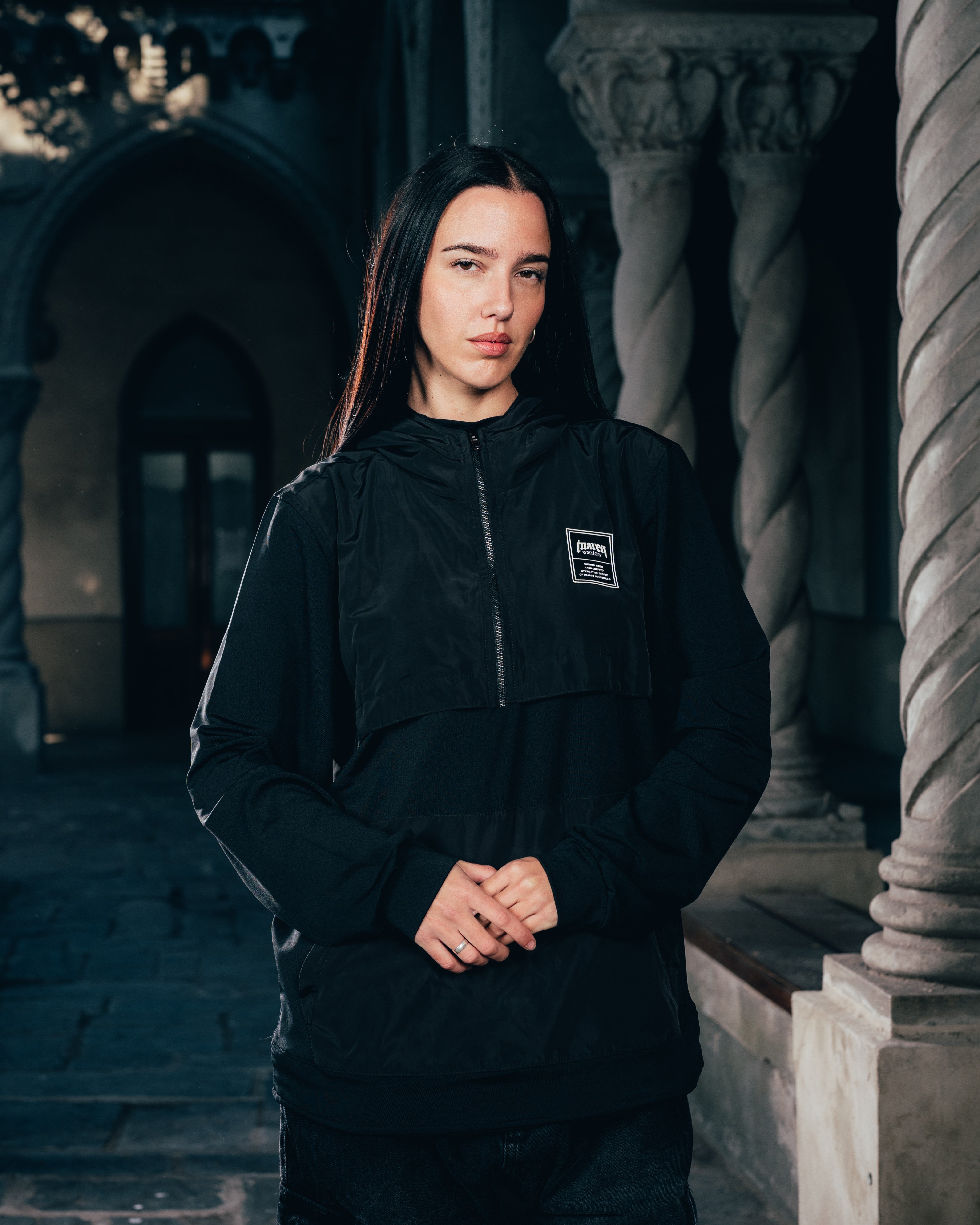 ANORAK MANGA LARGA [ WARRIOR ] BLACK