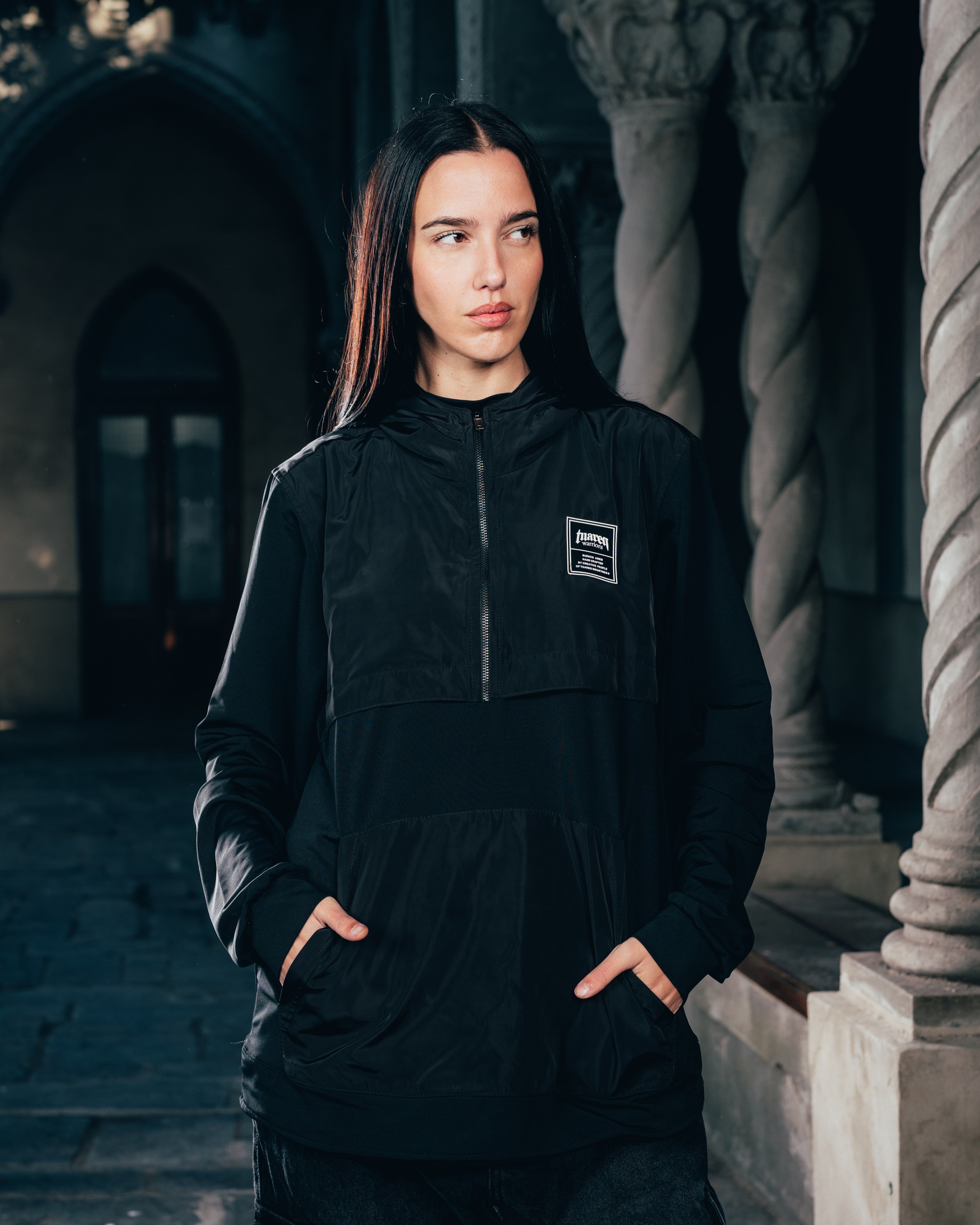 ANORAK MANGA LARGA [ WARRIOR ] BLACK