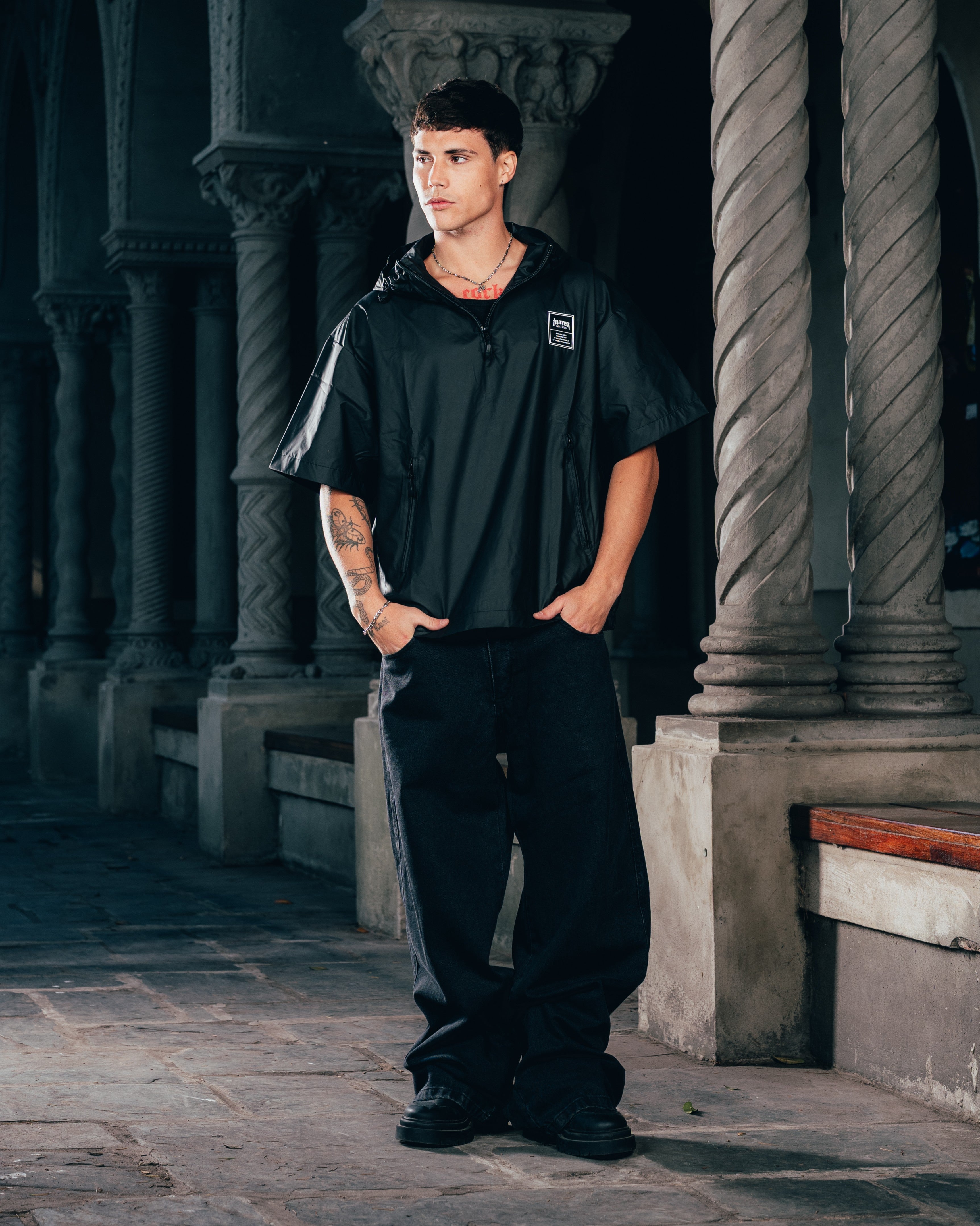 ANORAK MANGA CORTA [ WARRIOR ] BLACK