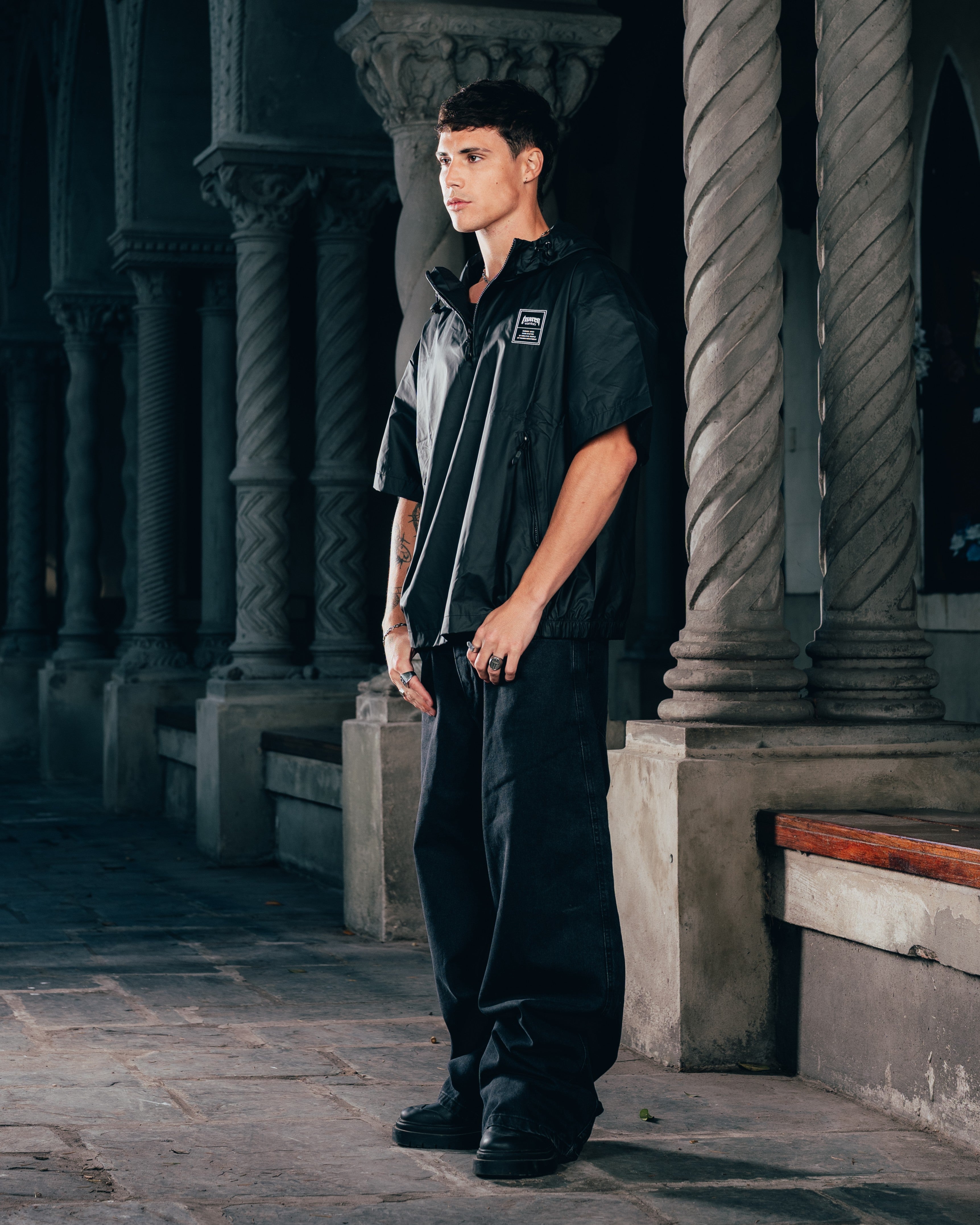ANORAK MANGA CORTA [ WARRIOR ] BLACK
